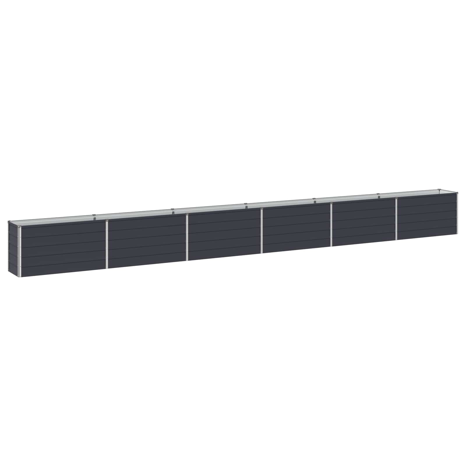 Υψωμένο Κρεβάτι Κήπου Ανθρακί 600 x 40 x 55 εκ. - Pakobazaar