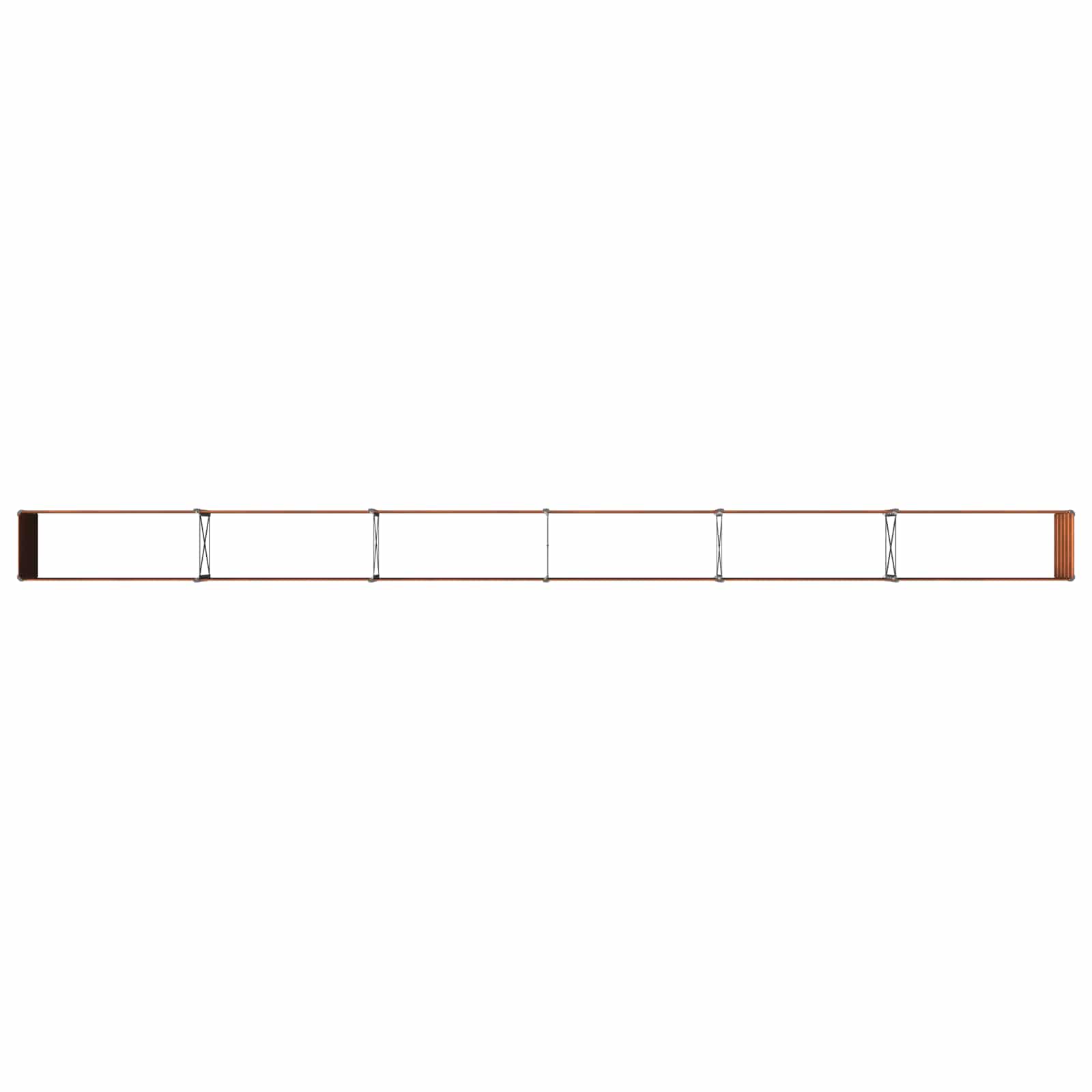 Υψωμένο Κρεβάτι Κήπου Σκ rusty 600 x 40 x 55 εκ. κοντόν - Pakobazaar