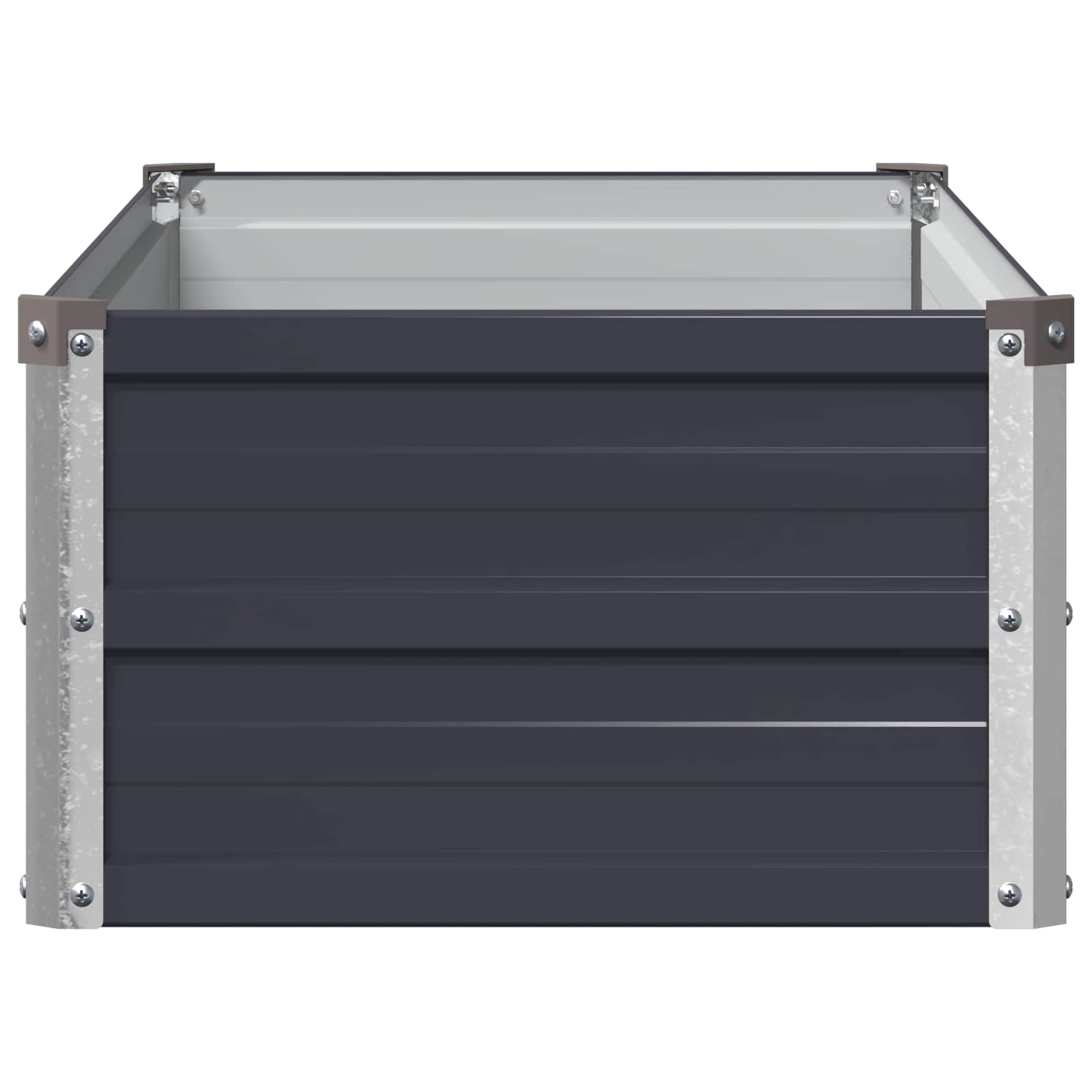 Υψωμένο Κρεβάτι Κήπου Ανθρακί 100 x 40 x 24 εκ. - Pakobazaar