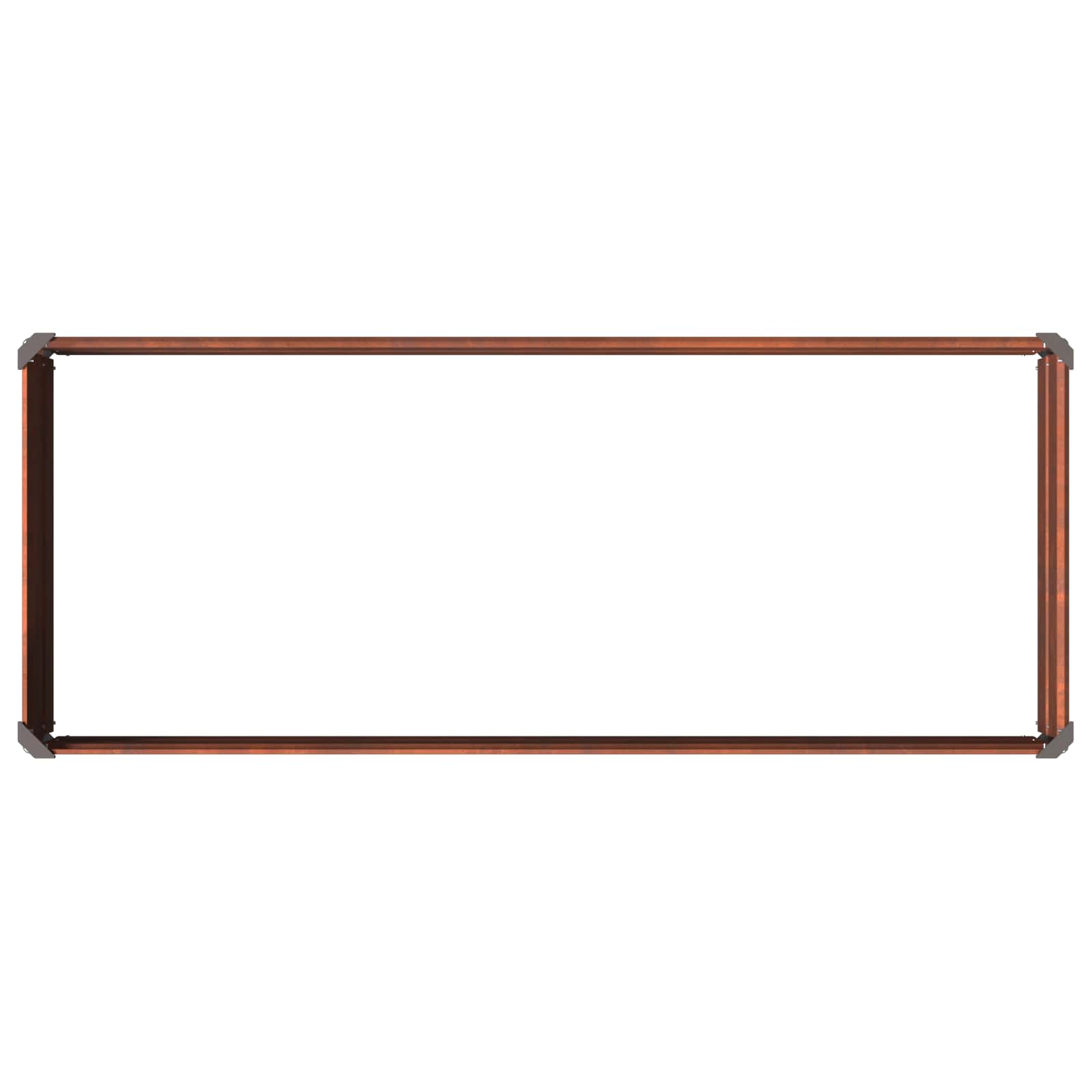 Υψωμένο Κρεβάτι Κήπου Σκ rusty 100 x 40 x 24 εκ. κοντόν