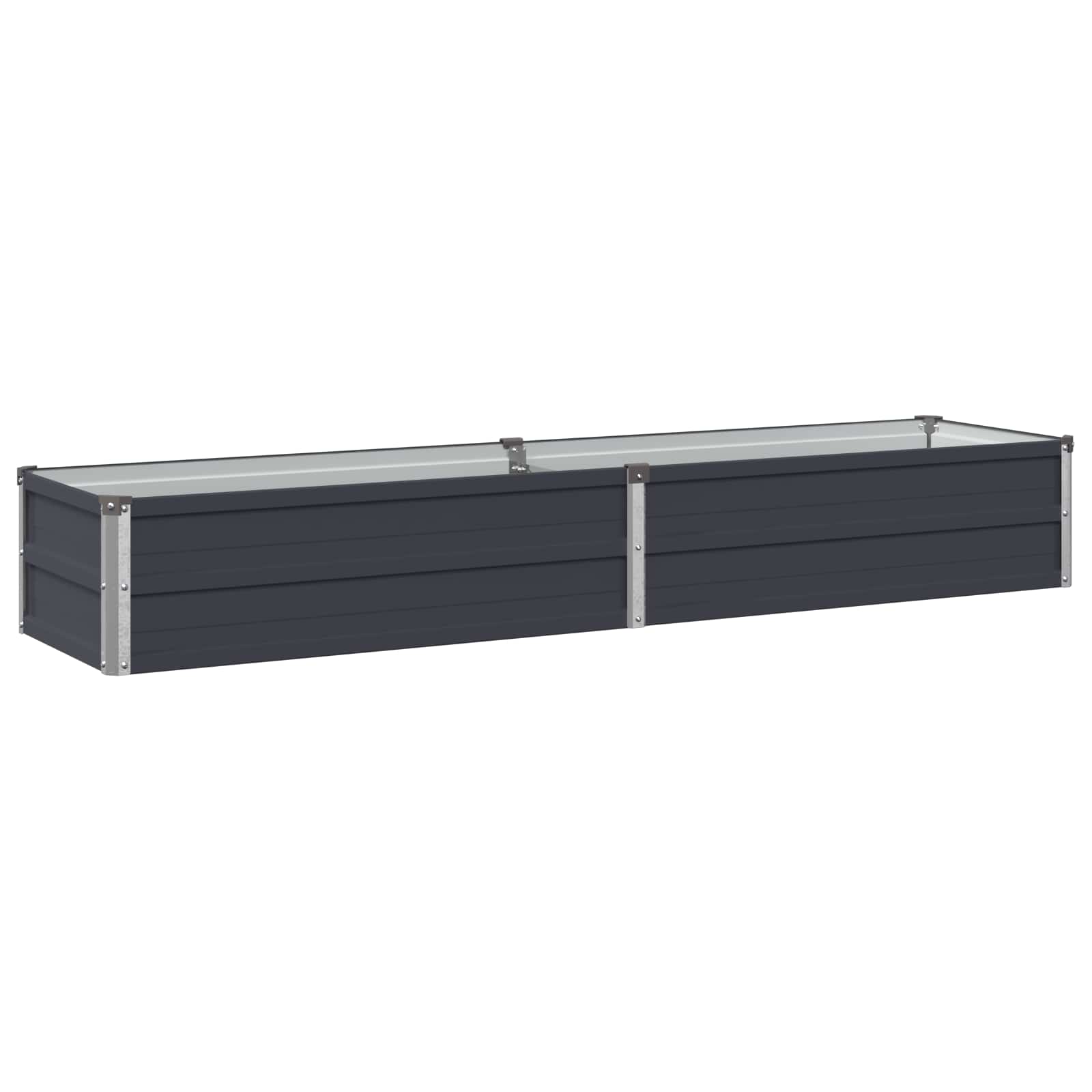 Υψωμένο Κρεβάτι Κήπου Ανθρακί 160 x 40 x 24 εκ. - Pakobazaar