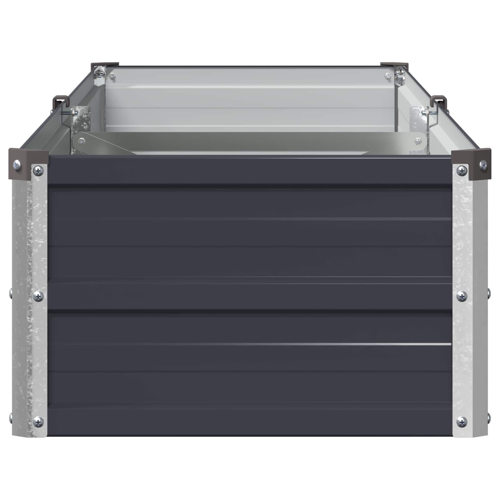 Υψωμένο Κρεβάτι Κήπου Ανθρακί 160 x 40 x 24 εκ. - Pakobazaar