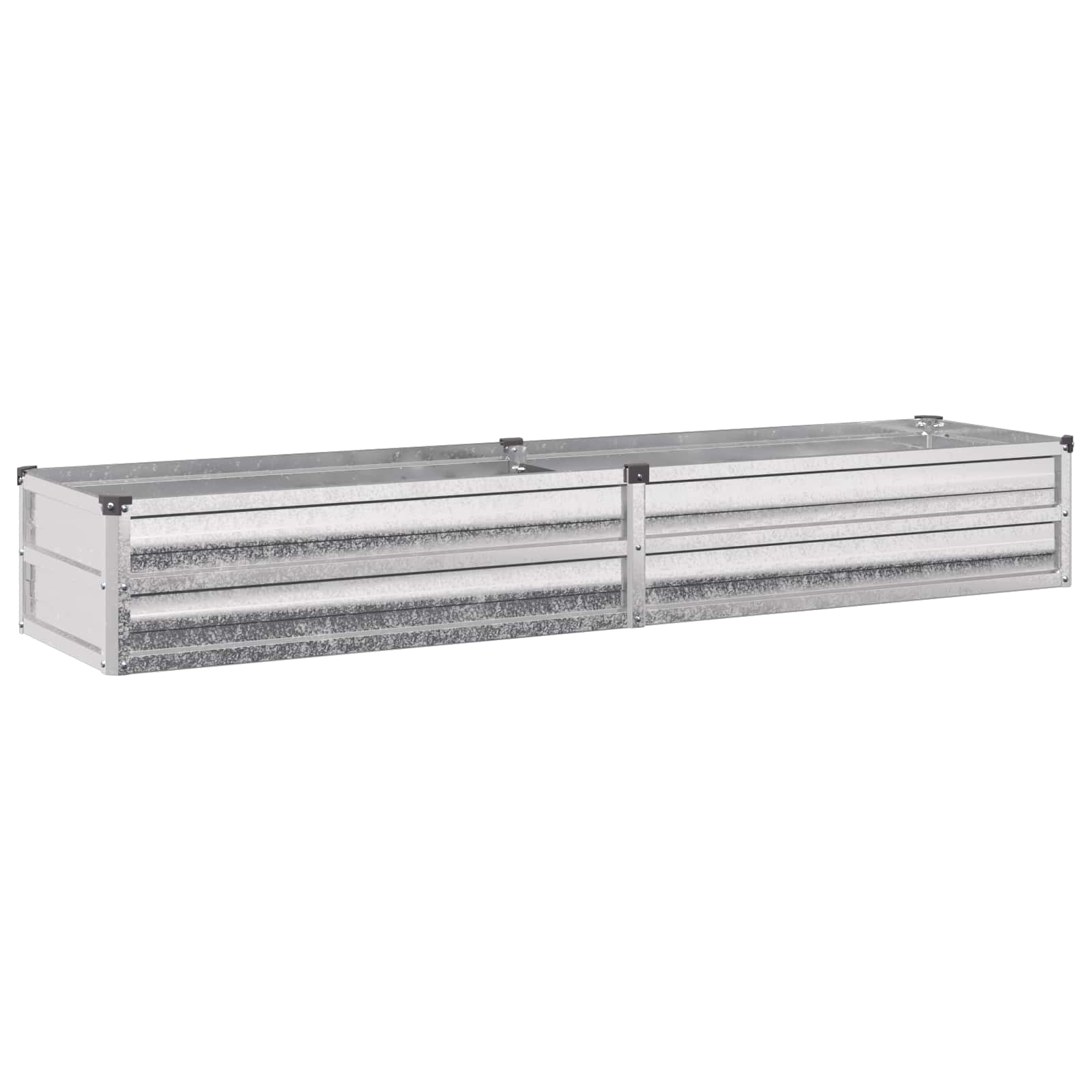 Υψωμένο Κρεβάτι Κήπου Ασημί 160 x 40 x 24 εκ. γαλβανισμένο