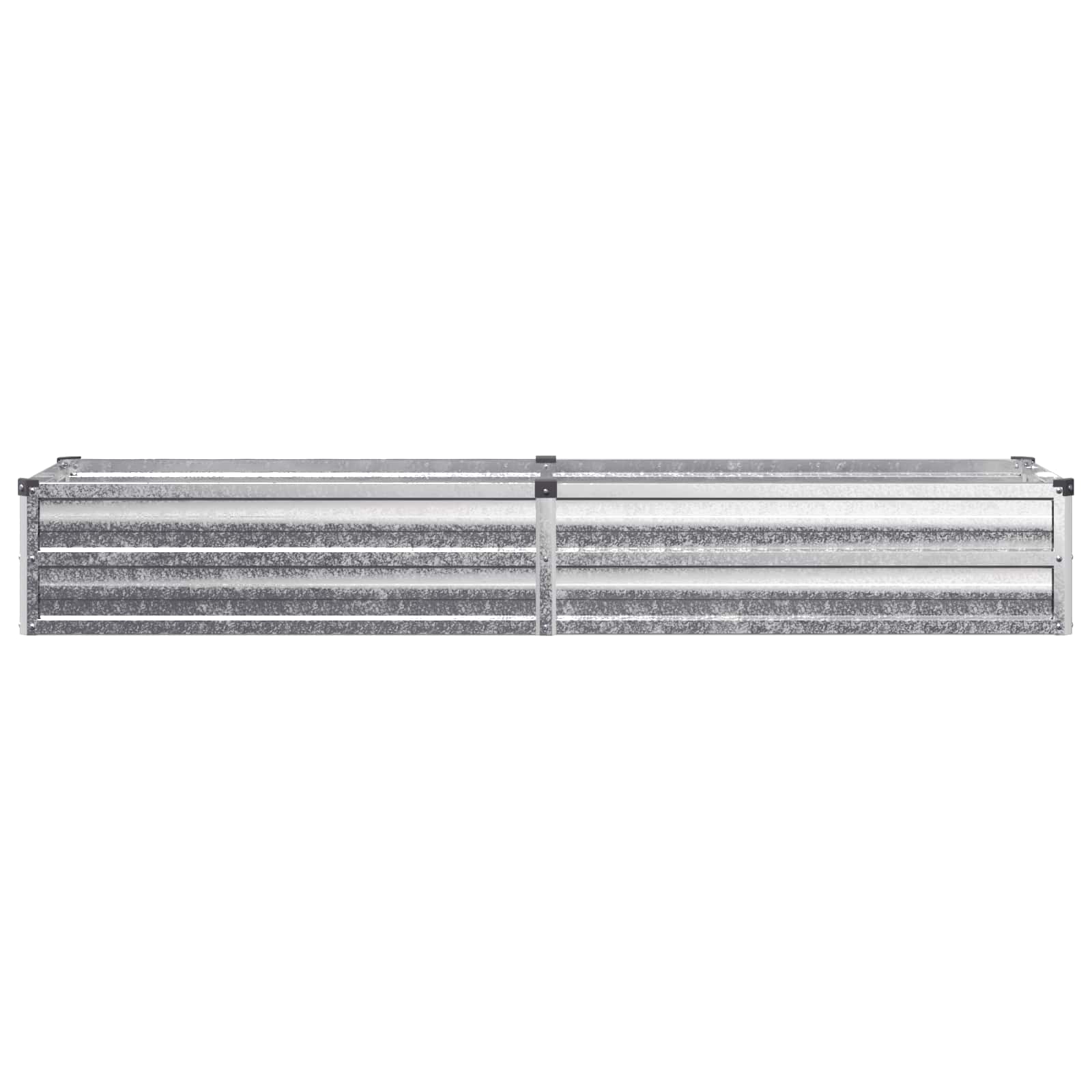 Υψωμένο Κρεβάτι Κήπου Ασημί 160 x 40 x 24 εκ. γαλβανισμένο