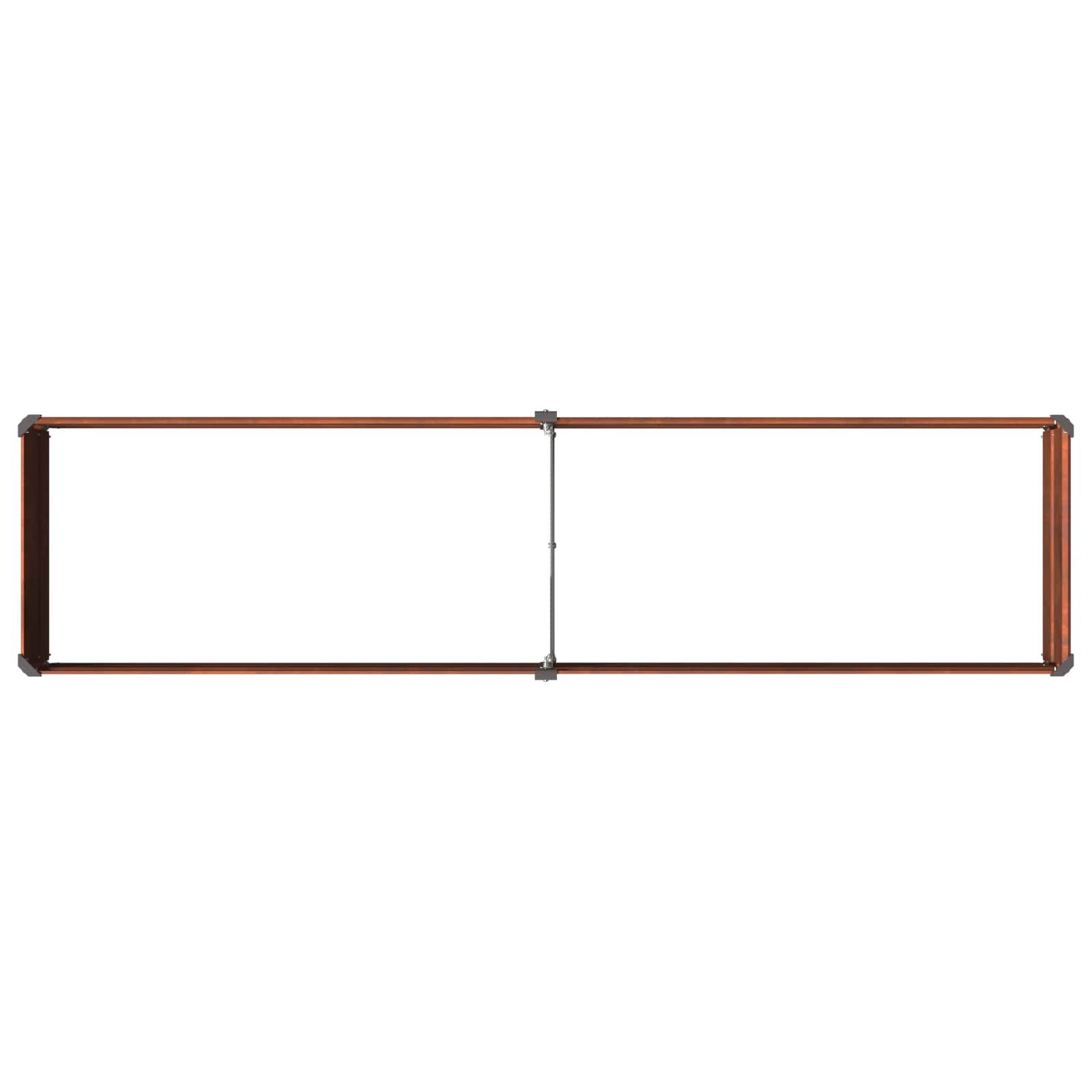 Υψωμένο Κρεβάτι Κήπου Σκ rusty 160 x 40 x 24 εκ. κοντόν