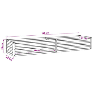 Υψωμένο Κρεβάτι Κήπου Ελεφαντόδοντο 160 x 40 x 24 εκ.