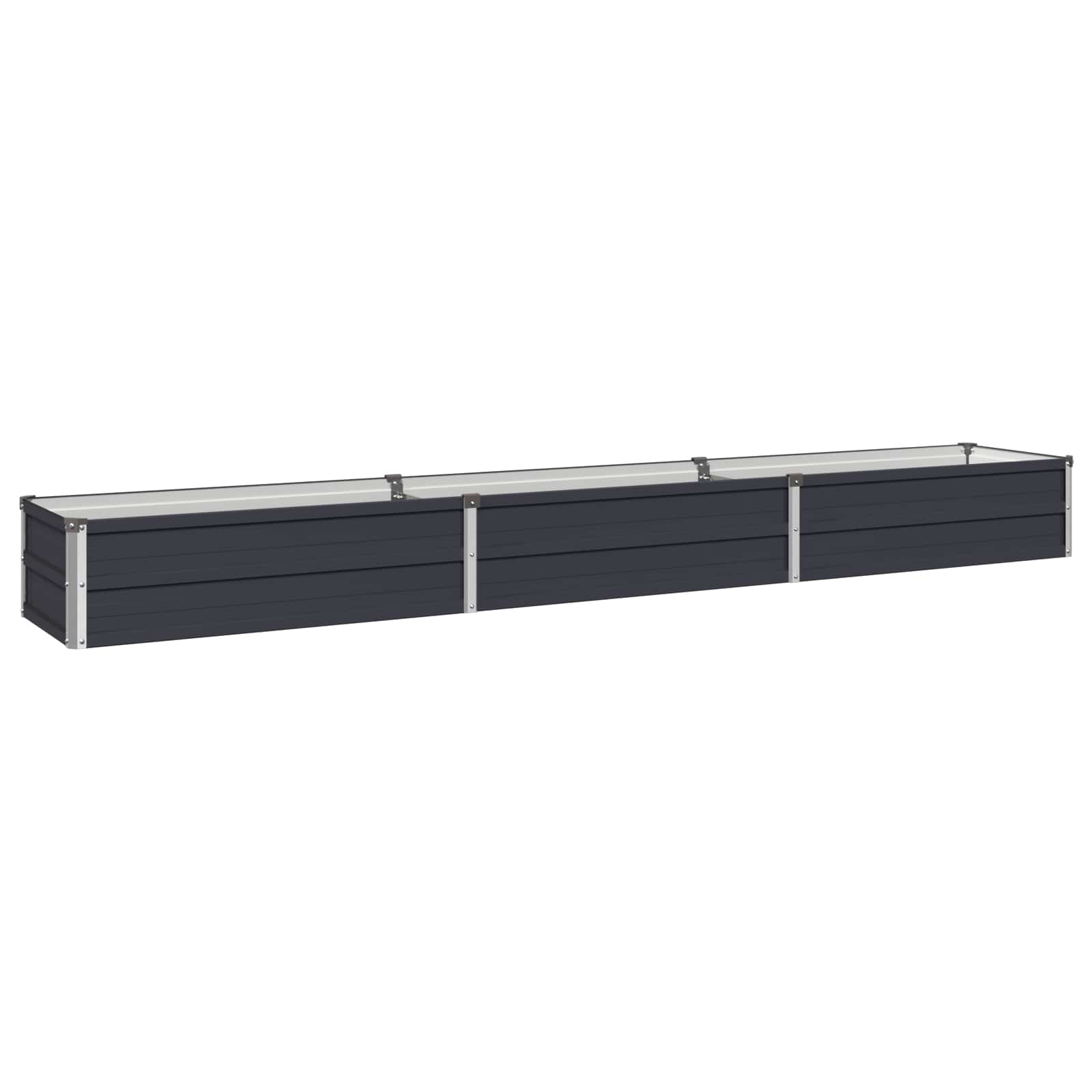 Υψωμένο Κρεβάτι Κήπου Ανθρακί 240 x 40 x 24 εκ. - Pakobazaar