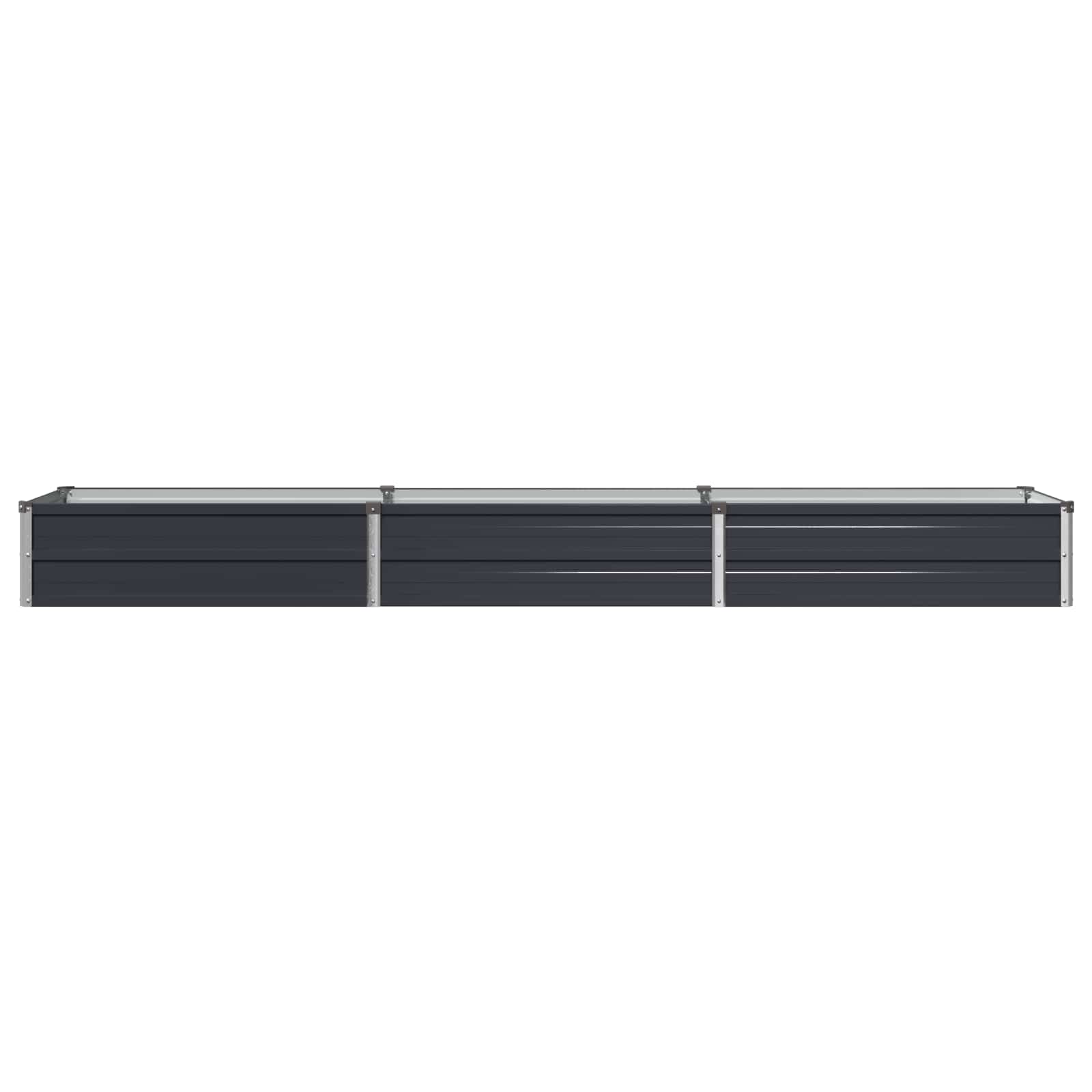 Υψωμένο Κρεβάτι Κήπου Ανθρακί 240 x 40 x 24 εκ. - Pakobazaar
