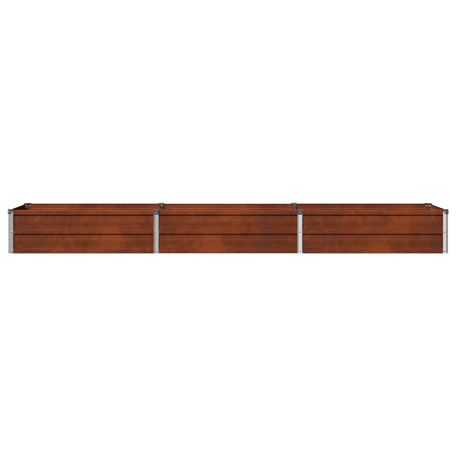 Υψωμένο Κρεβάτι Κήπου Σκ rusty 240 x 40 x 24 εκ. κοντόν