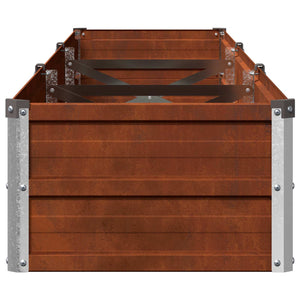 Υψωμένο Κρεβάτι Κήπου Σκ rusty 240 x 40 x 24 εκ. κοντόν