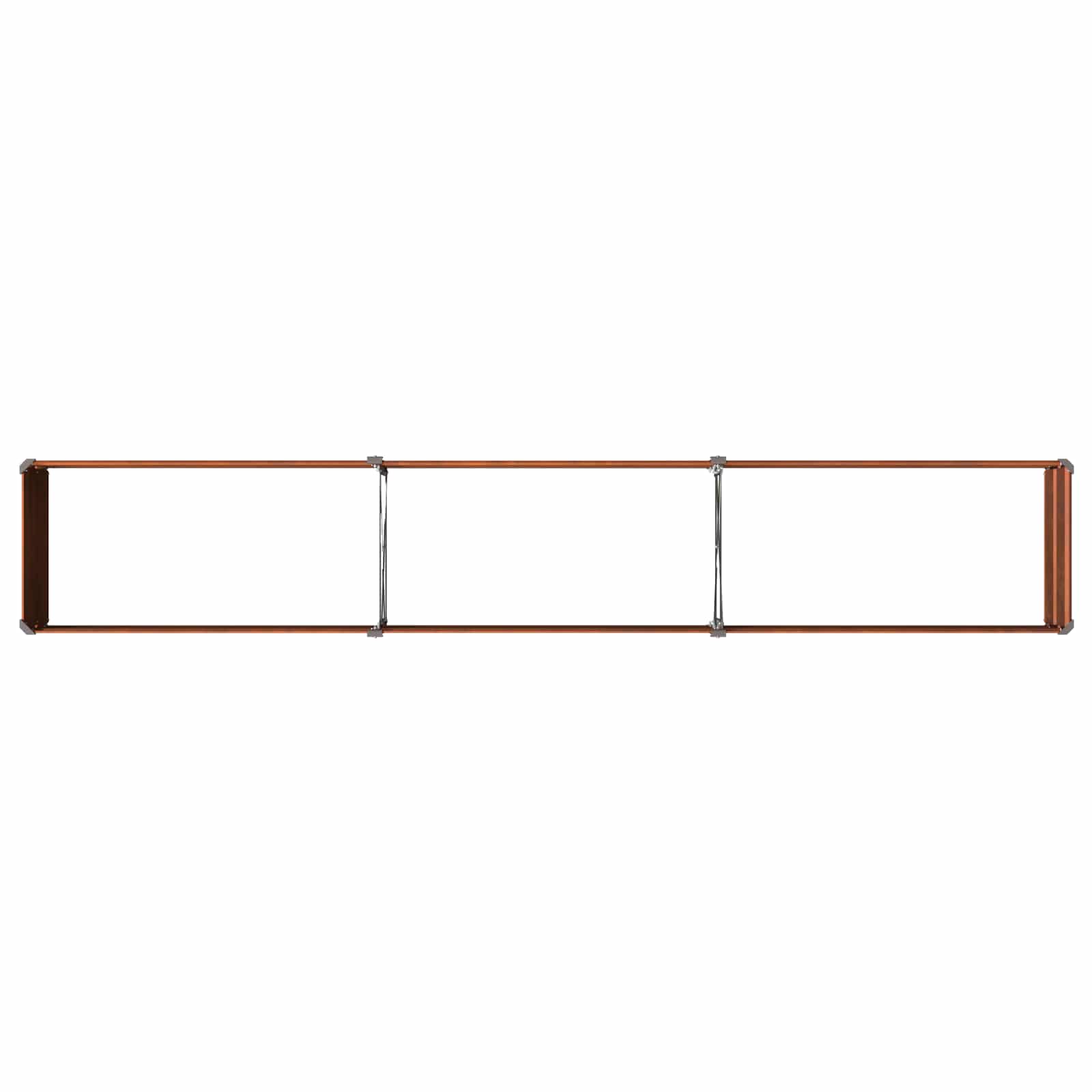 Υψωμένο Κρεβάτι Κήπου Σκ rusty 240 x 40 x 24 εκ. κοντόν