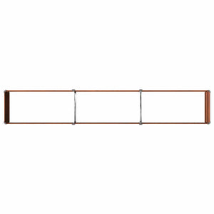 Υψωμένο Κρεβάτι Κήπου Σκ rusty 240 x 40 x 24 εκ. κοντόν