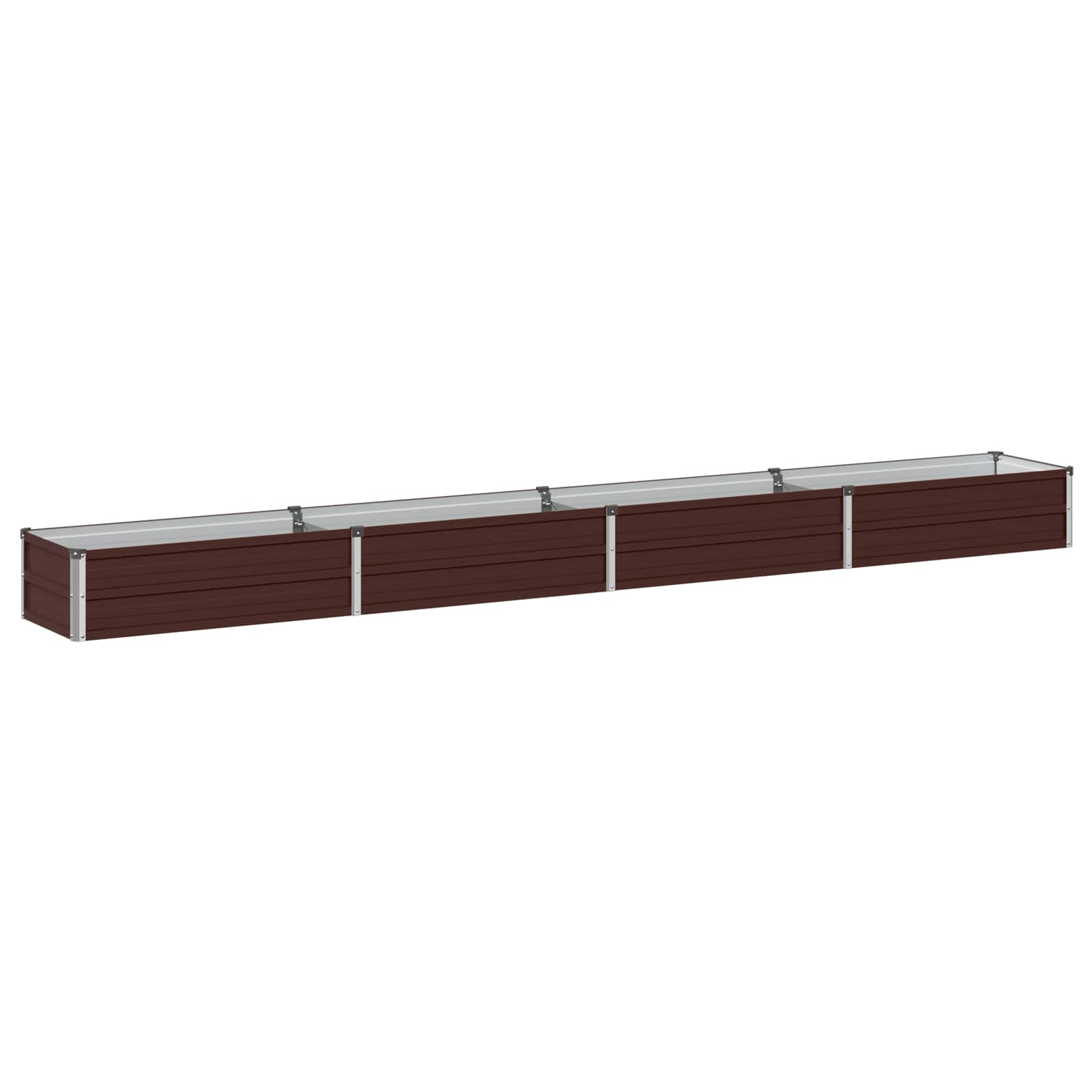 Υψωμένο Κρεβάτι Κήπου Καφέ 320 x 40 x 24 εκ. - Pakobazaar