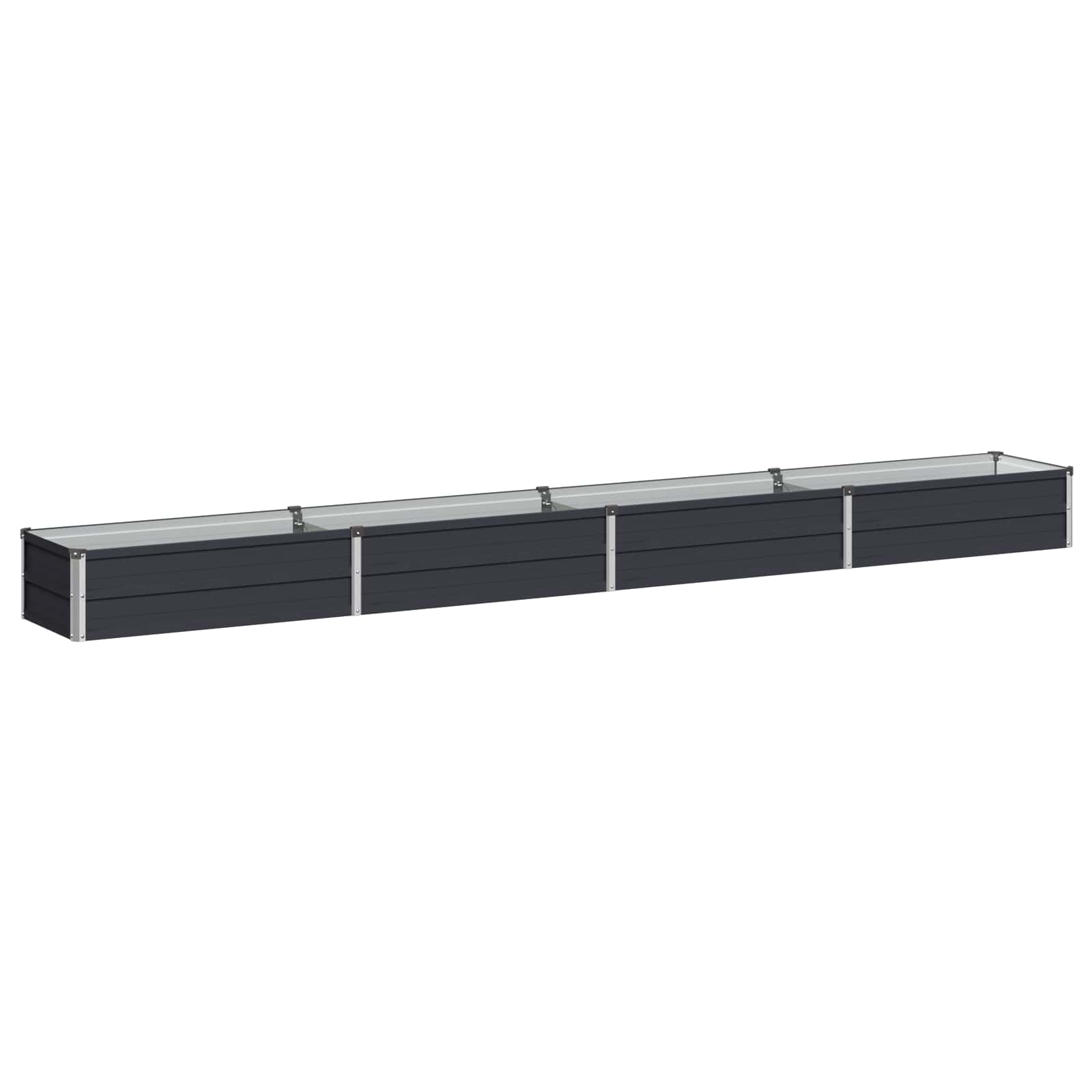 Υψωμένο Κρεβάτι Κήπου Ανθρακί 320 x 40 x 24 εκ. - Pakobazaar