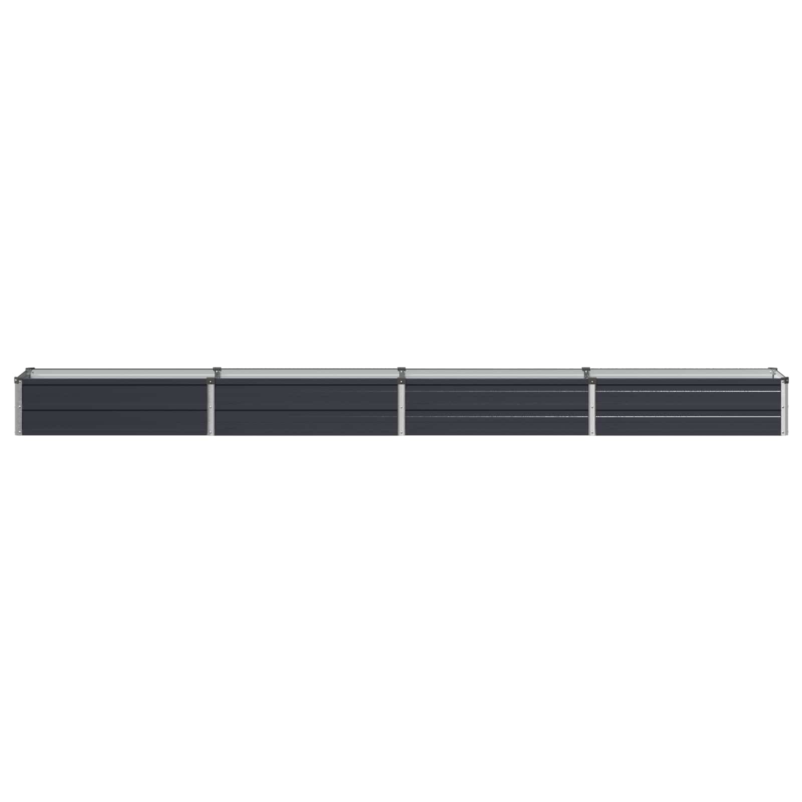 Υψωμένο Κρεβάτι Κήπου Ανθρακί 320 x 40 x 24 εκ. - Pakobazaar