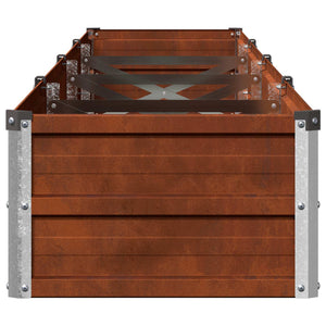 Υψωμένο Κρεβάτι Κήπου Σκ rusty 320 x 40 x 24 εκ. κοντόν - Pakobazaar