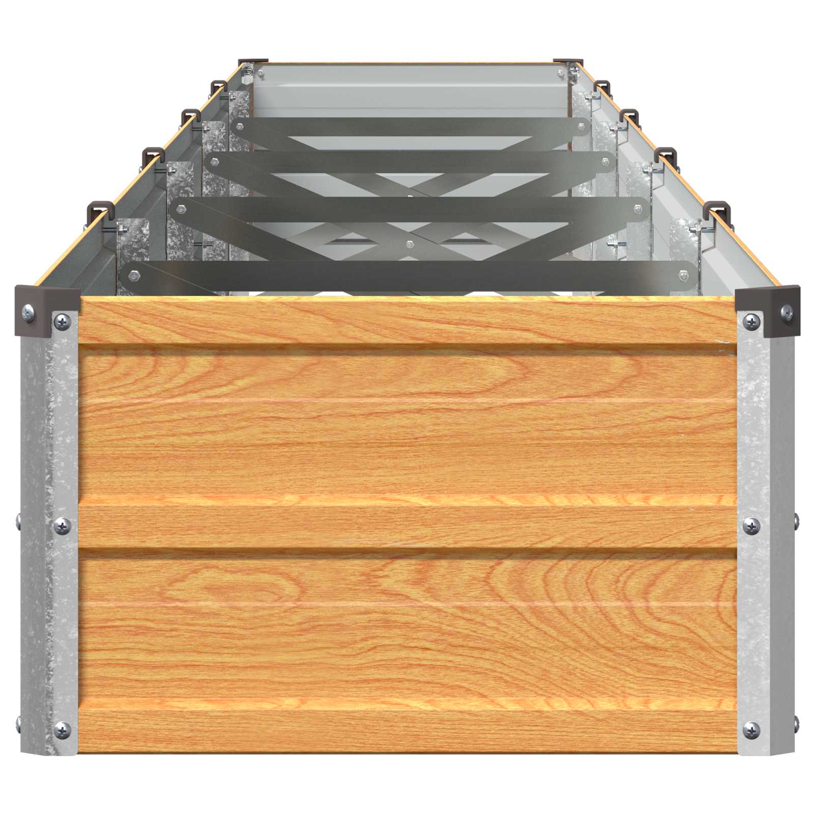 Υψωμένο Κρεβάτι Κήπου Φυσικό 400 x 40 x 24 εκ. - Pakobazaar