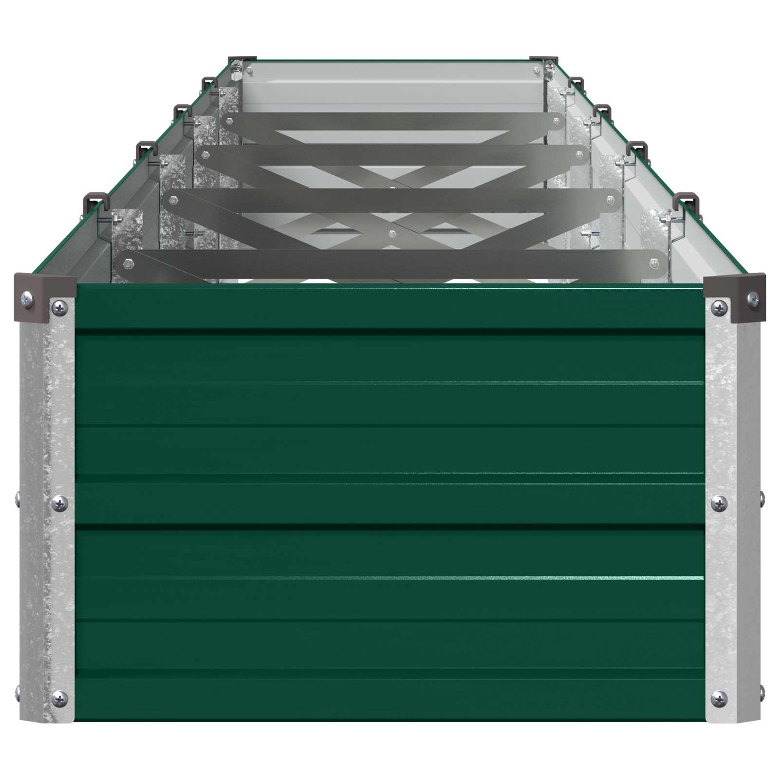 Υψωμένο Κρεβάτι Κήπου Πράσινο 400 x 40 x 24 εκ.