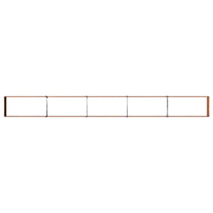 Υψωμένο Κρεβάτι Κήπου Σκ rusty 400 x 40 x 24 εκ. κοντόν - Pakobazaar