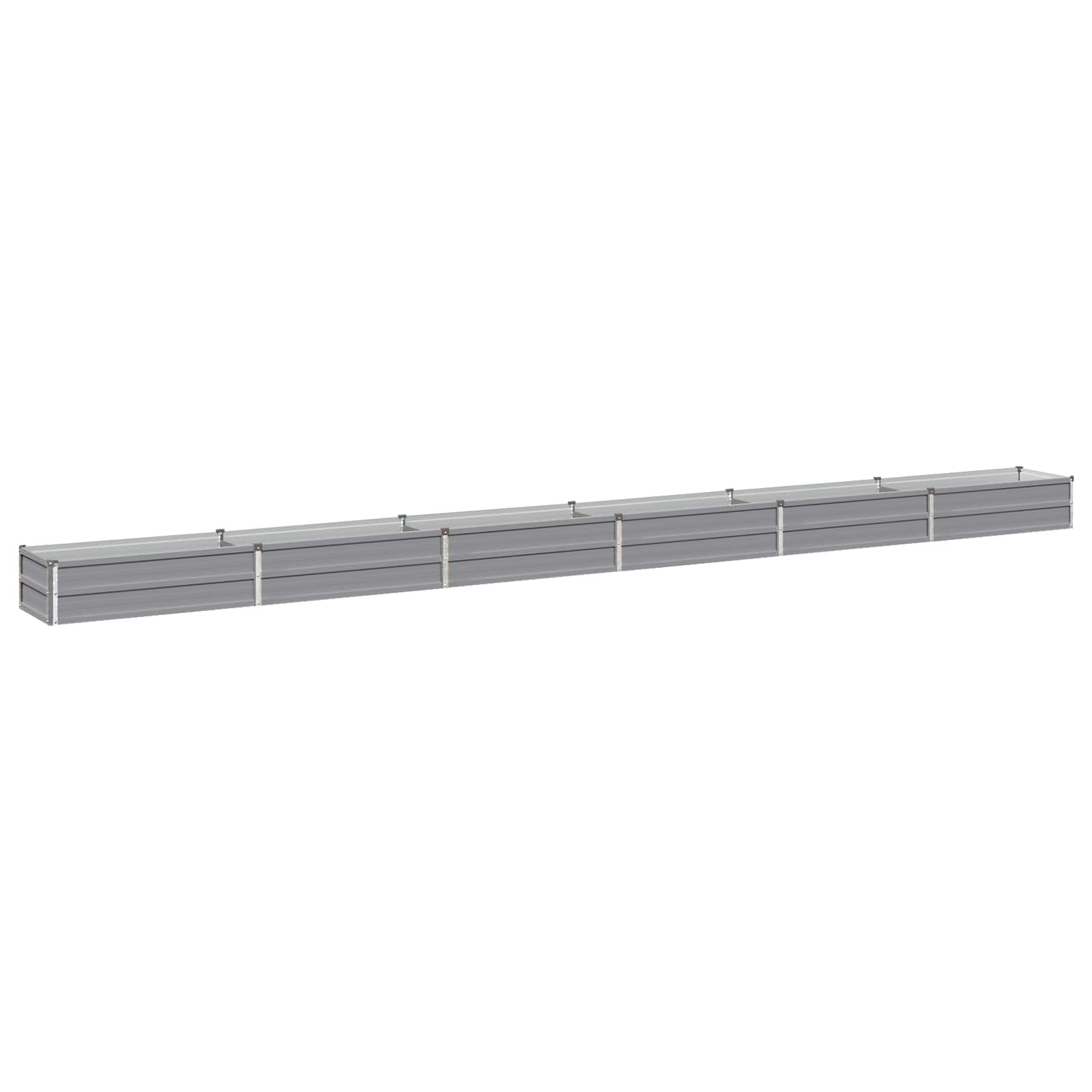 Υψωμένο Κρεβάτι Κήπου Γκρι 480 x 40 x 24 εκ. - Pakobazaar