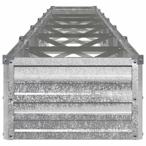 Υψωμένο Κρεβάτι Κήπου Ασημί 480 x 40 x 24 εκ. γαλβανισμένο