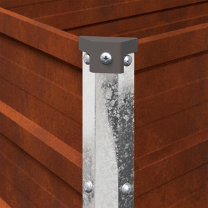 Υψωμένο Κρεβάτι Κήπου Σκ rusty 480 x 40 x 24 εκ. κοντόν