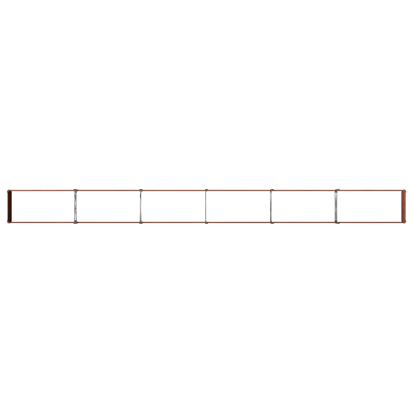 Υψωμένο Κρεβάτι Κήπου Σκ rusty 480 x 40 x 24 εκ. κοντόν