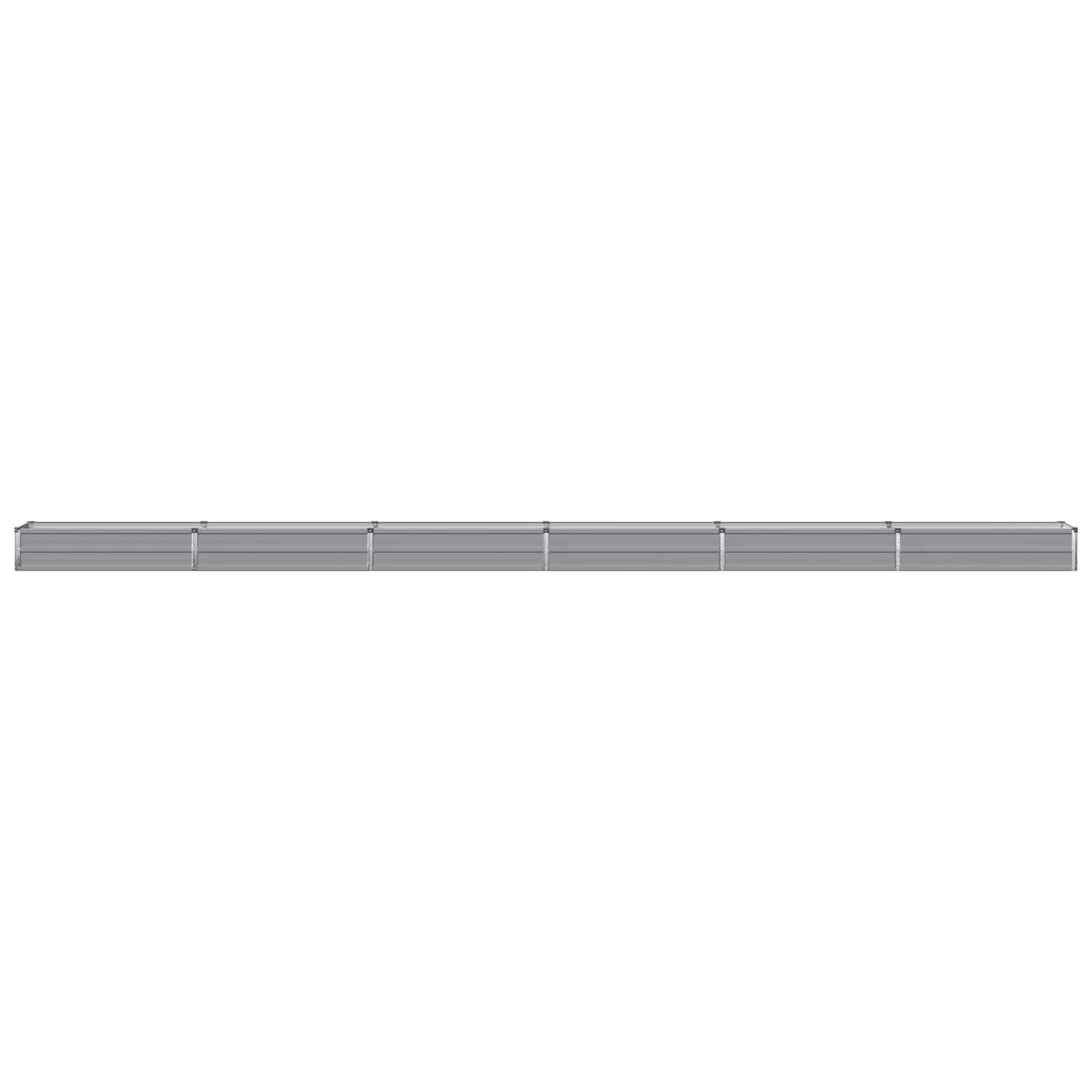 Υψωμένο Κρεβάτι Κήπου Γκρι 600 x 40 x 24 εκ. - Pakobazaar