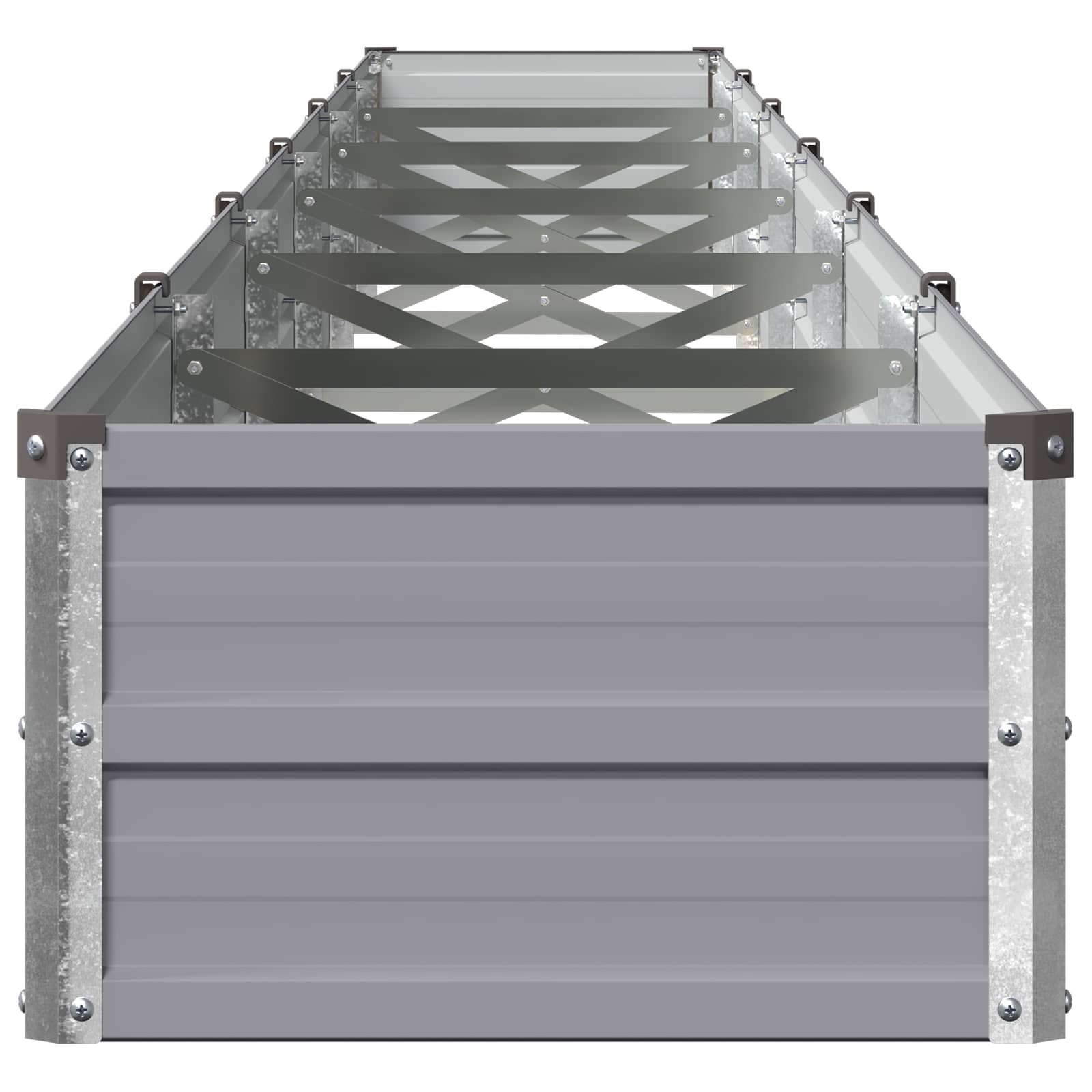 Υψωμένο Κρεβάτι Κήπου Γκρι 600 x 40 x 24 εκ. - Pakobazaar