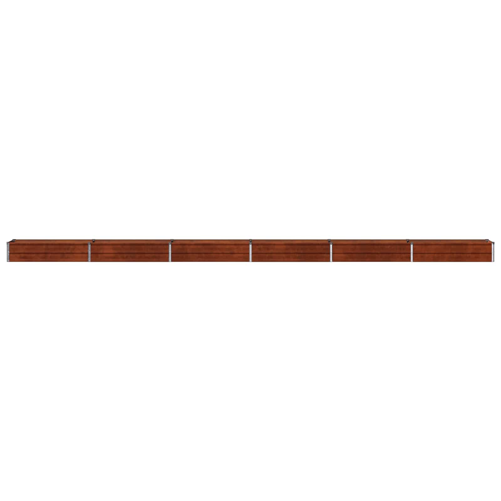 Υψωμένο Κρεβάτι Κήπου Σκ rusty 600 x 40 x 24 εκ. κοντόν - Pakobazaar
