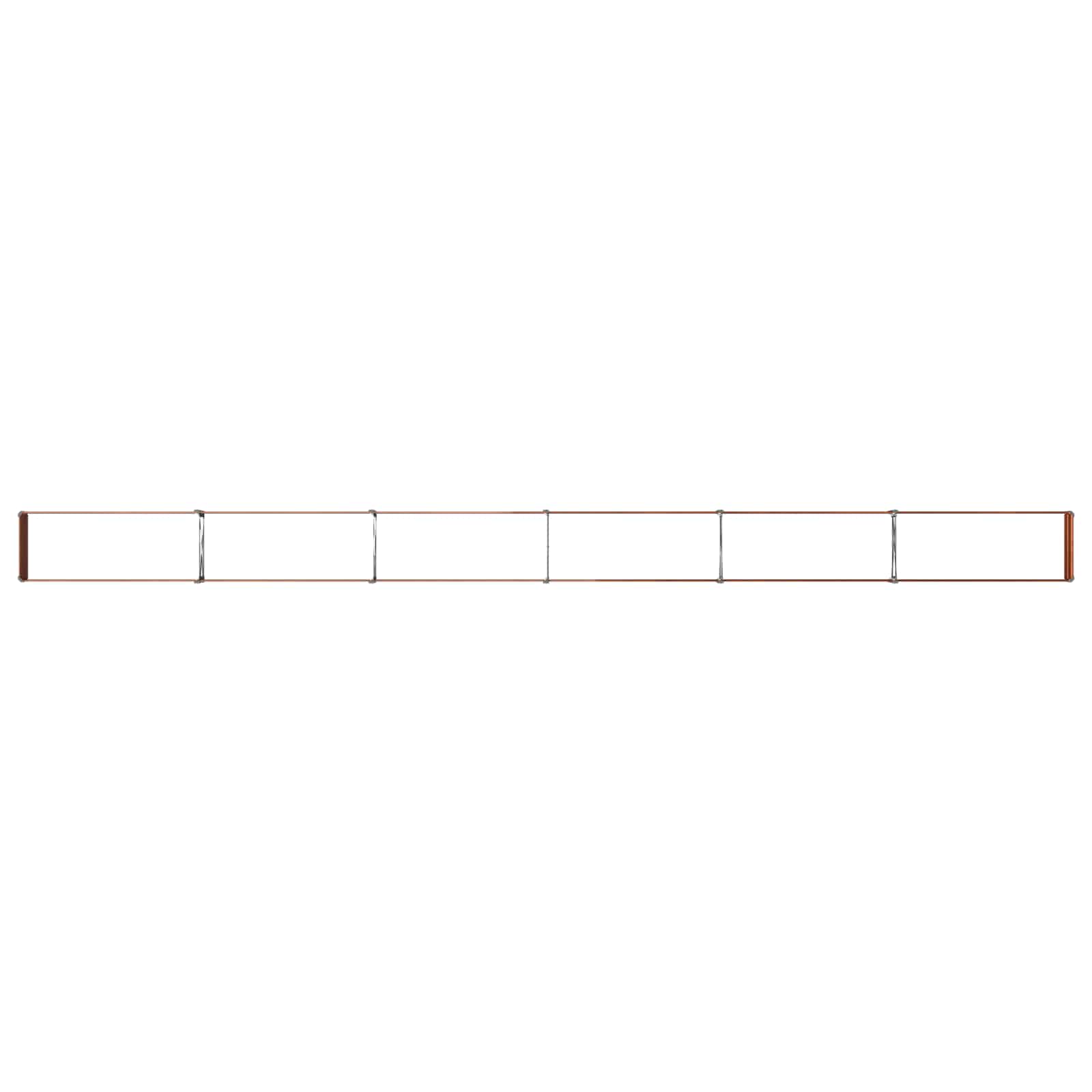 Υψωμένο Κρεβάτι Κήπου Σκ rusty 600 x 40 x 24 εκ. κοντόν - Pakobazaar