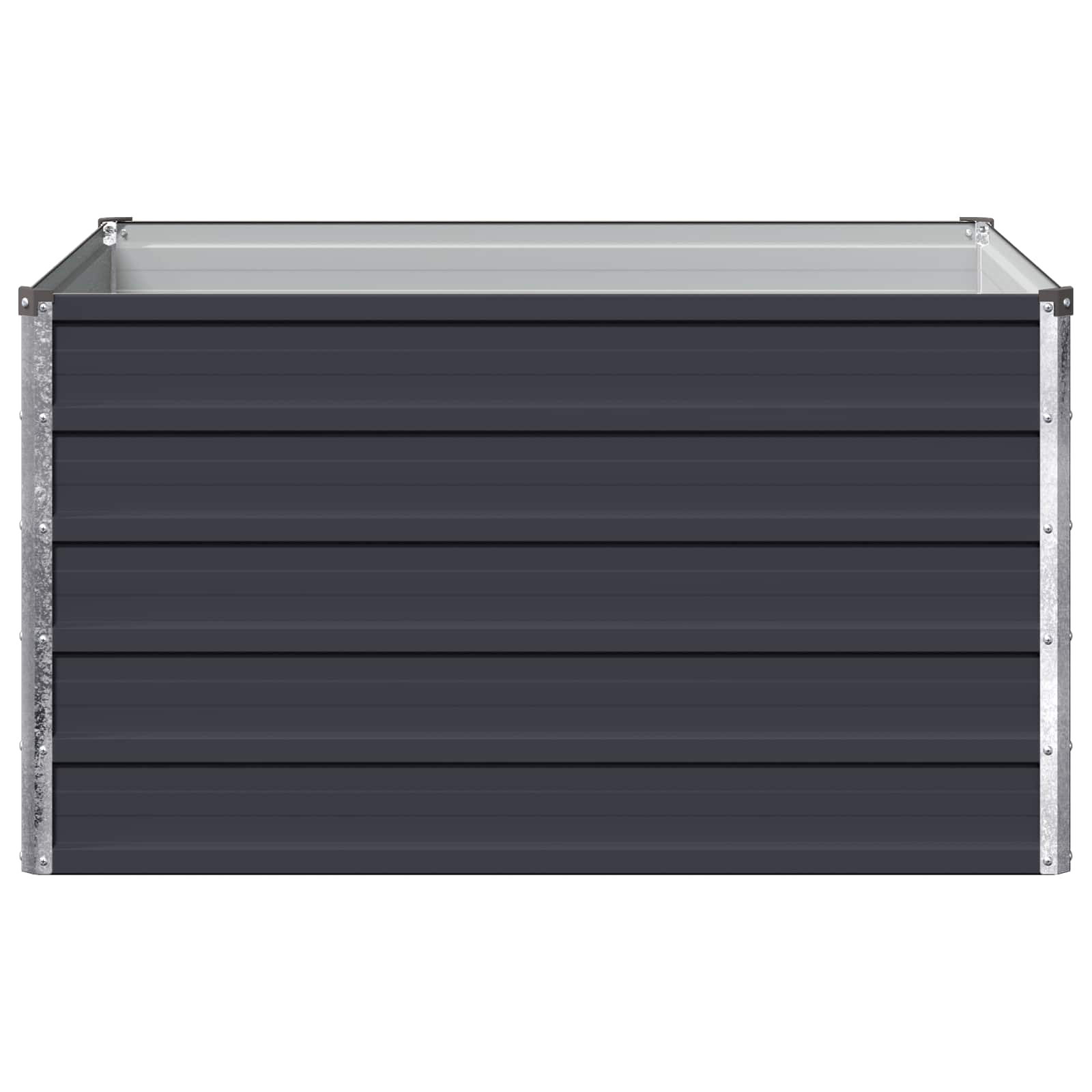 Υψωμένο Κρεβάτι Κήπου Ανθρακί 100 x 80 x 55 εκ.
