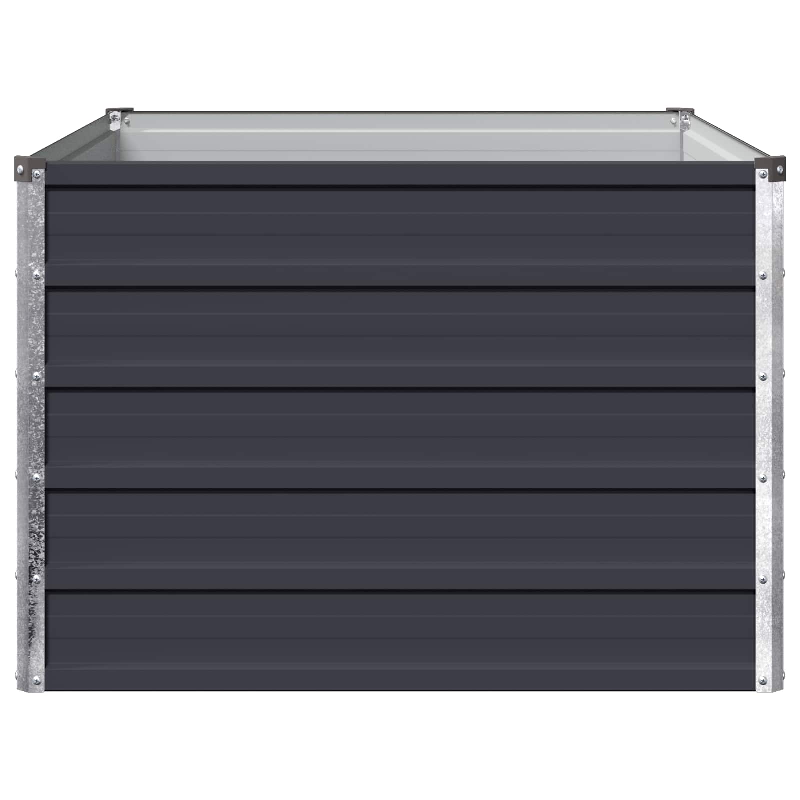 Υψωμένο Κρεβάτι Κήπου Ανθρακί 100 x 80 x 55 εκ.
