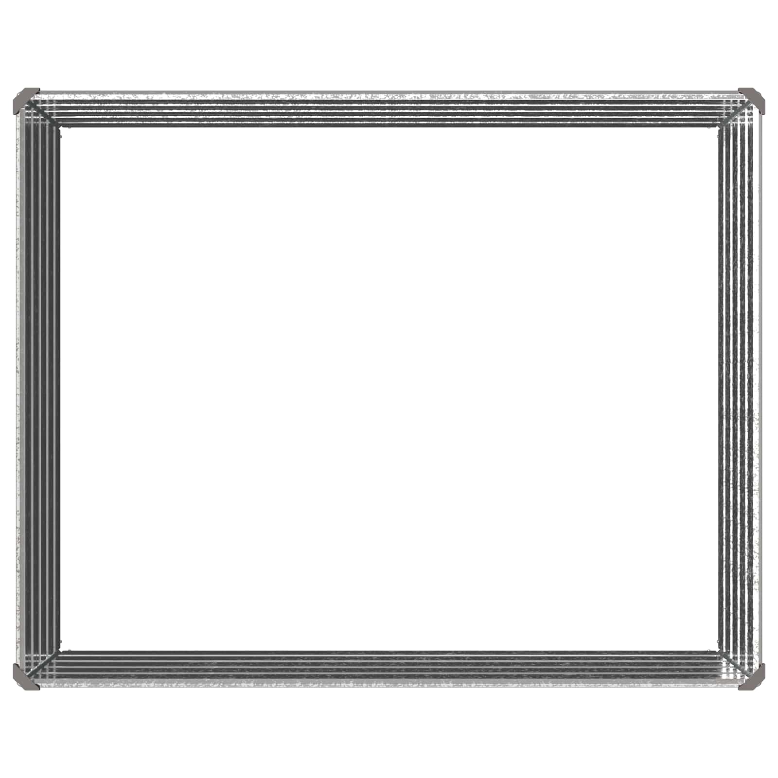 Υψωμένο Κρεβάτι Κήπου Ασημί 100 x 80 x 55 εκ. γαλβανισμένο