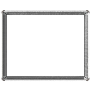 Υψωμένο Κρεβάτι Κήπου Ασημί 100 x 80 x 55 εκ. γαλβανισμένο