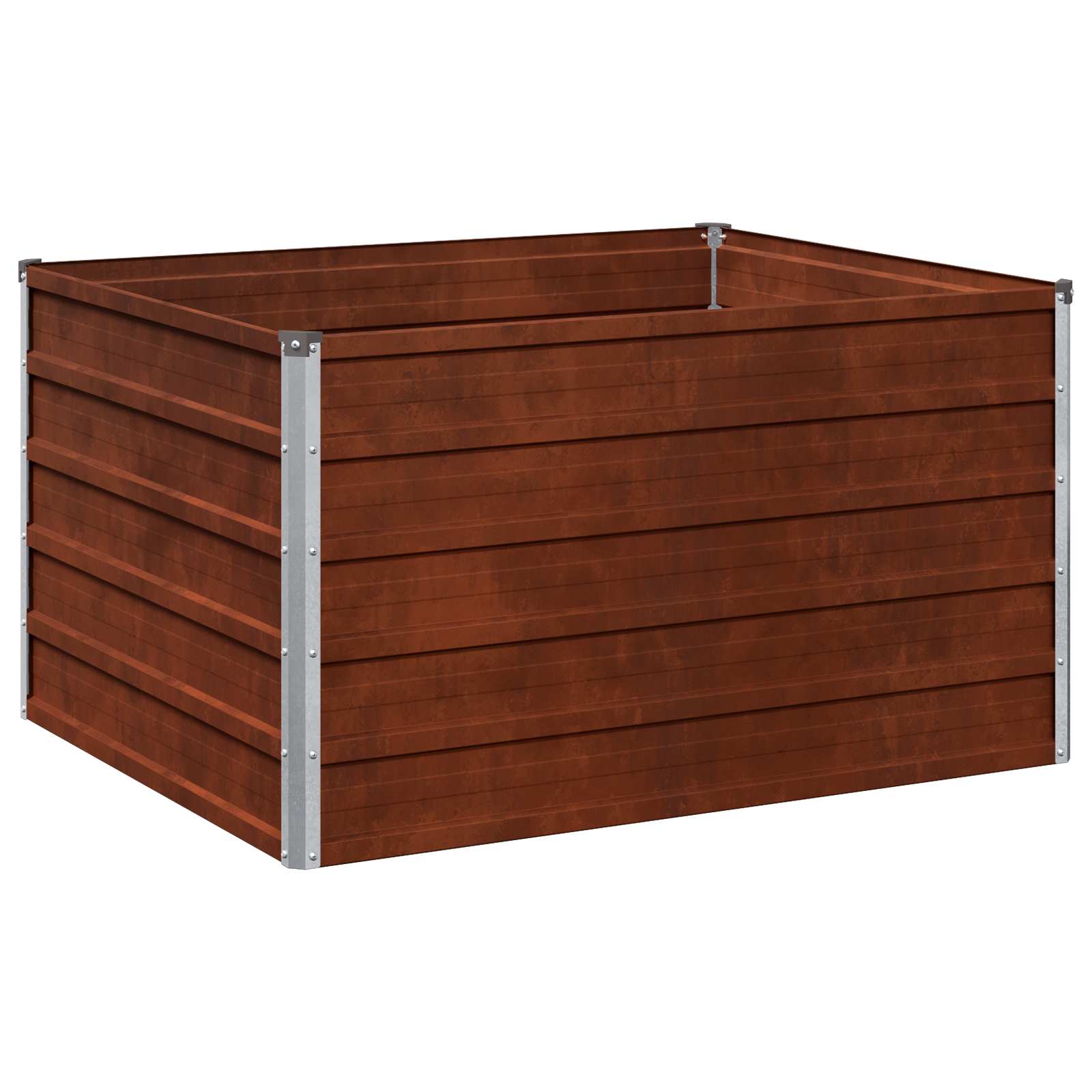 Υψωμένο Κρεβάτι Κήπου Σκ rusty 100 x 80 x 55 εκ. κοντόν - Pakobazaar
