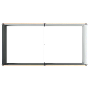 Υψωμένο Κρεβάτι Κήπου Φυσικό 160 x 80 x 55 εκ.