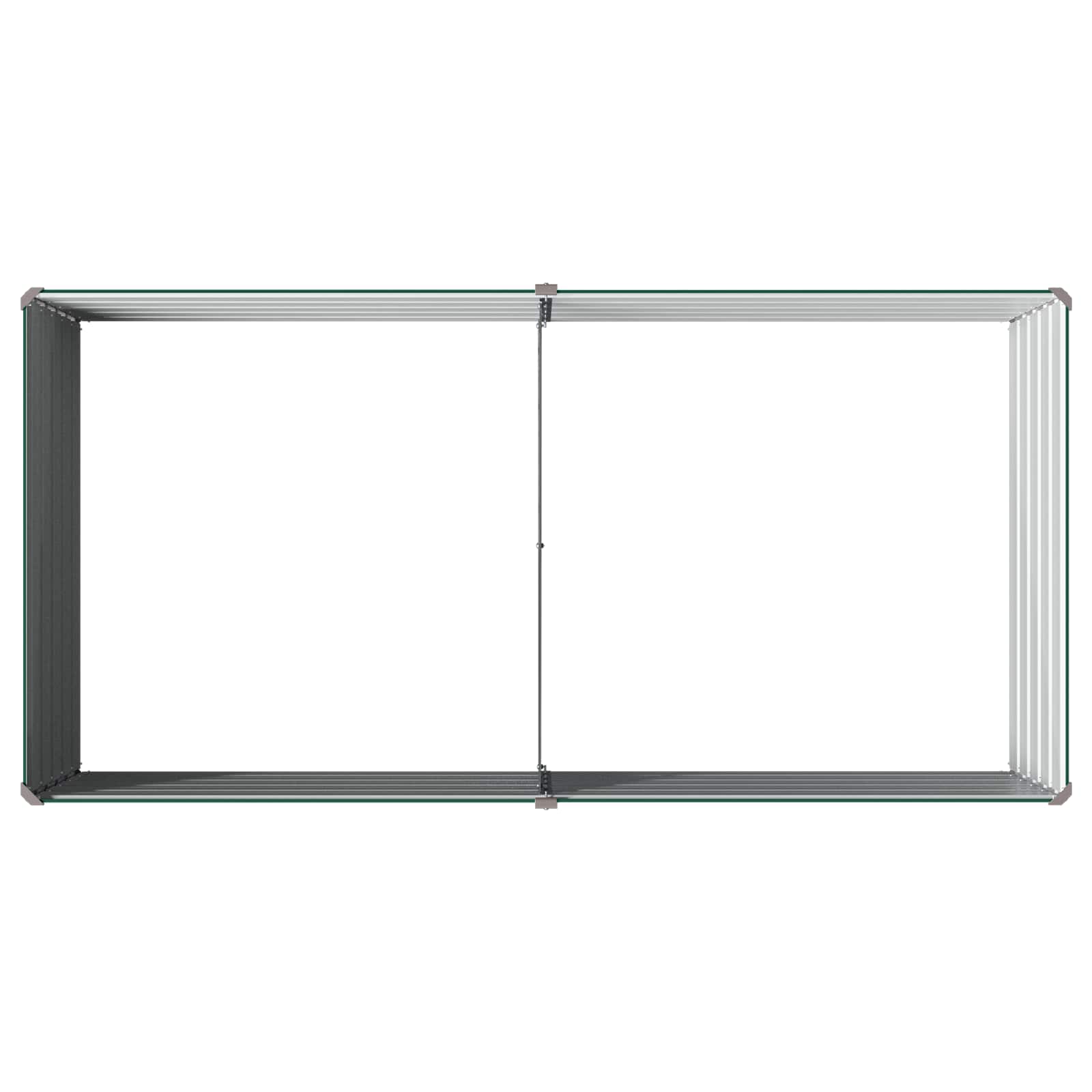 Υψωμένο Κρεβάτι Κήπου Πράσινο 160 x 80 x 55 εκ.