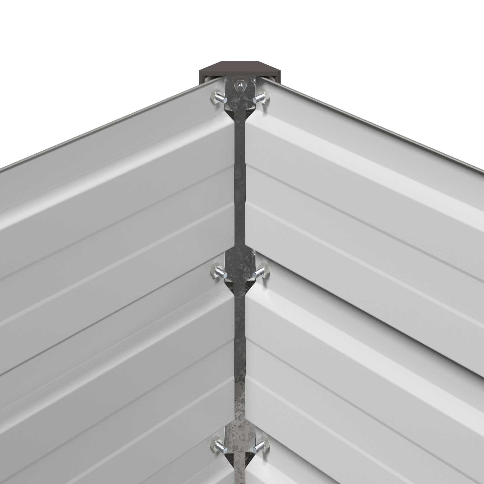 Υψωμένο Κρεβάτι Κήπου Γκρι 160 x 80 x 55 εκ. - Pakobazaar