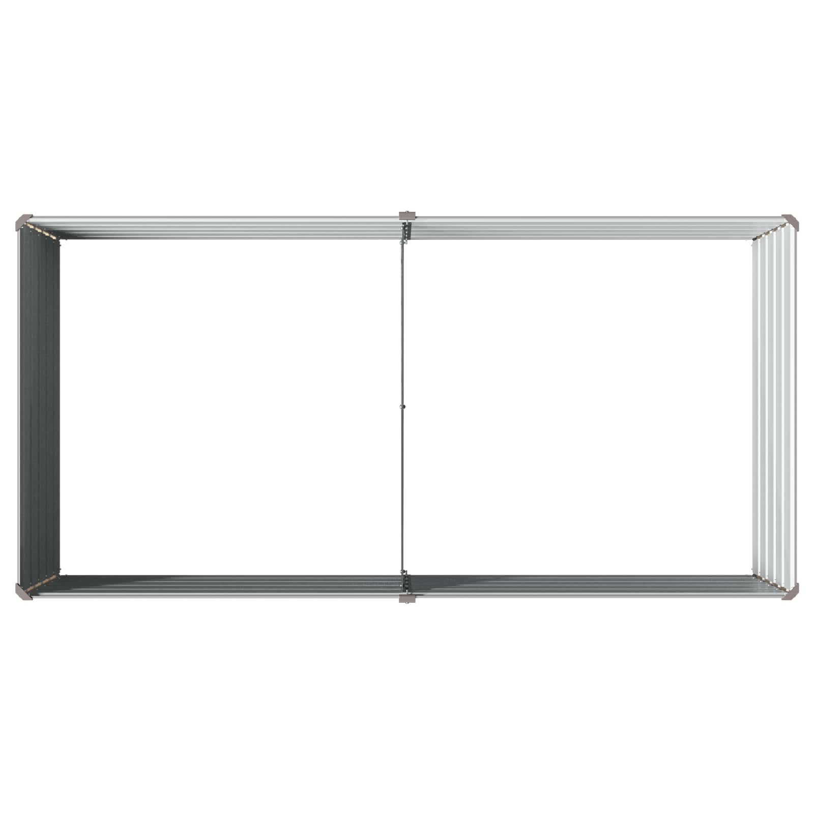 Υψωμένο Κρεβάτι Κήπου Γκρι 160 x 80 x 55 εκ. - Pakobazaar
