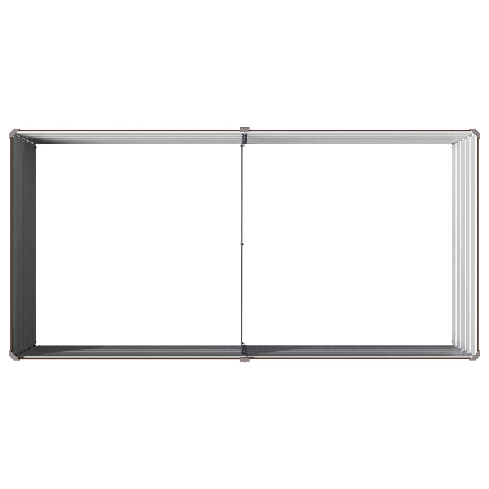 Υψωμένο Κρεβάτι Κήπου Καφέ 160 x 80 x 55 εκ.