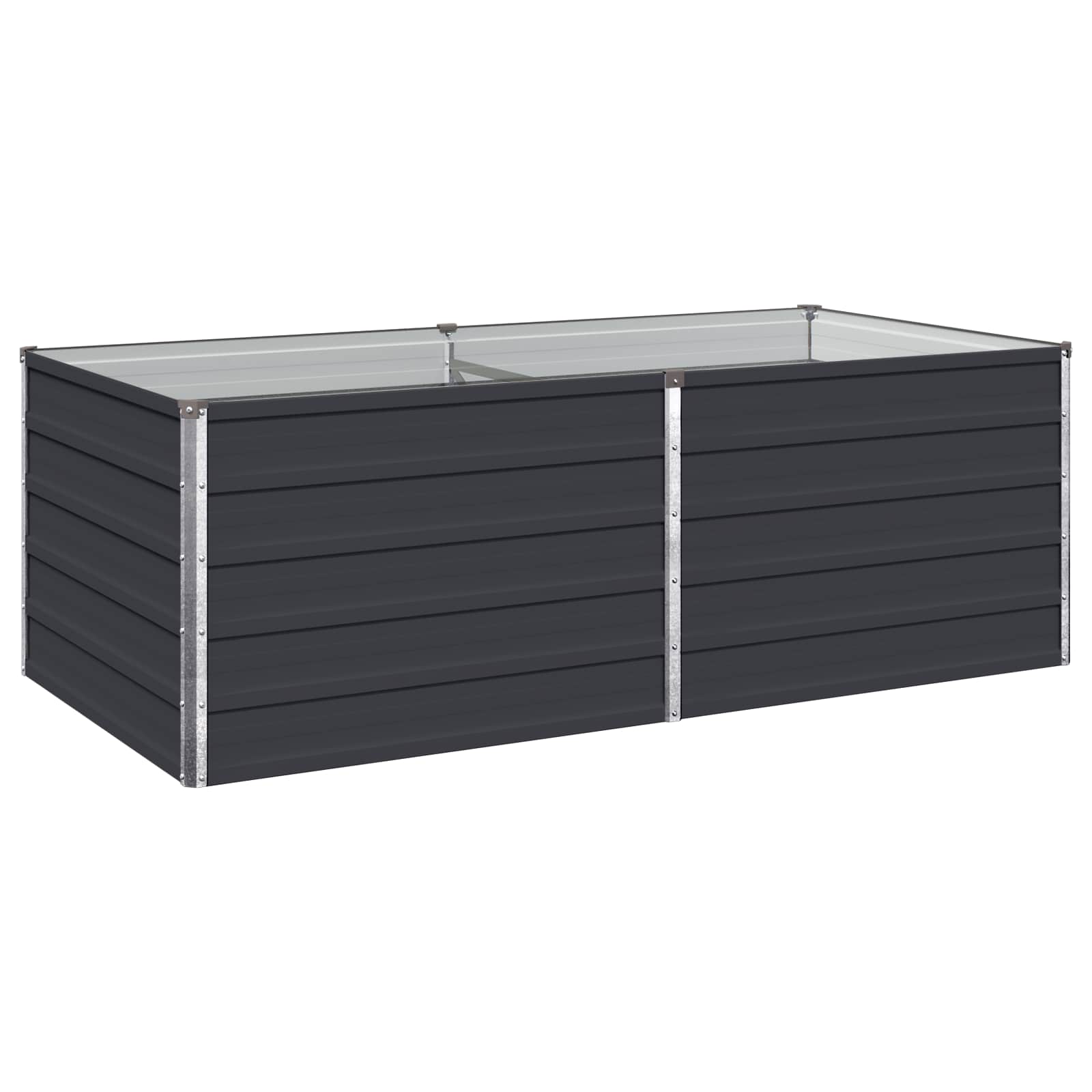 Υψωμένο Κρεβάτι Κήπου Ανθρακί 160 x 80 x 55 εκ.