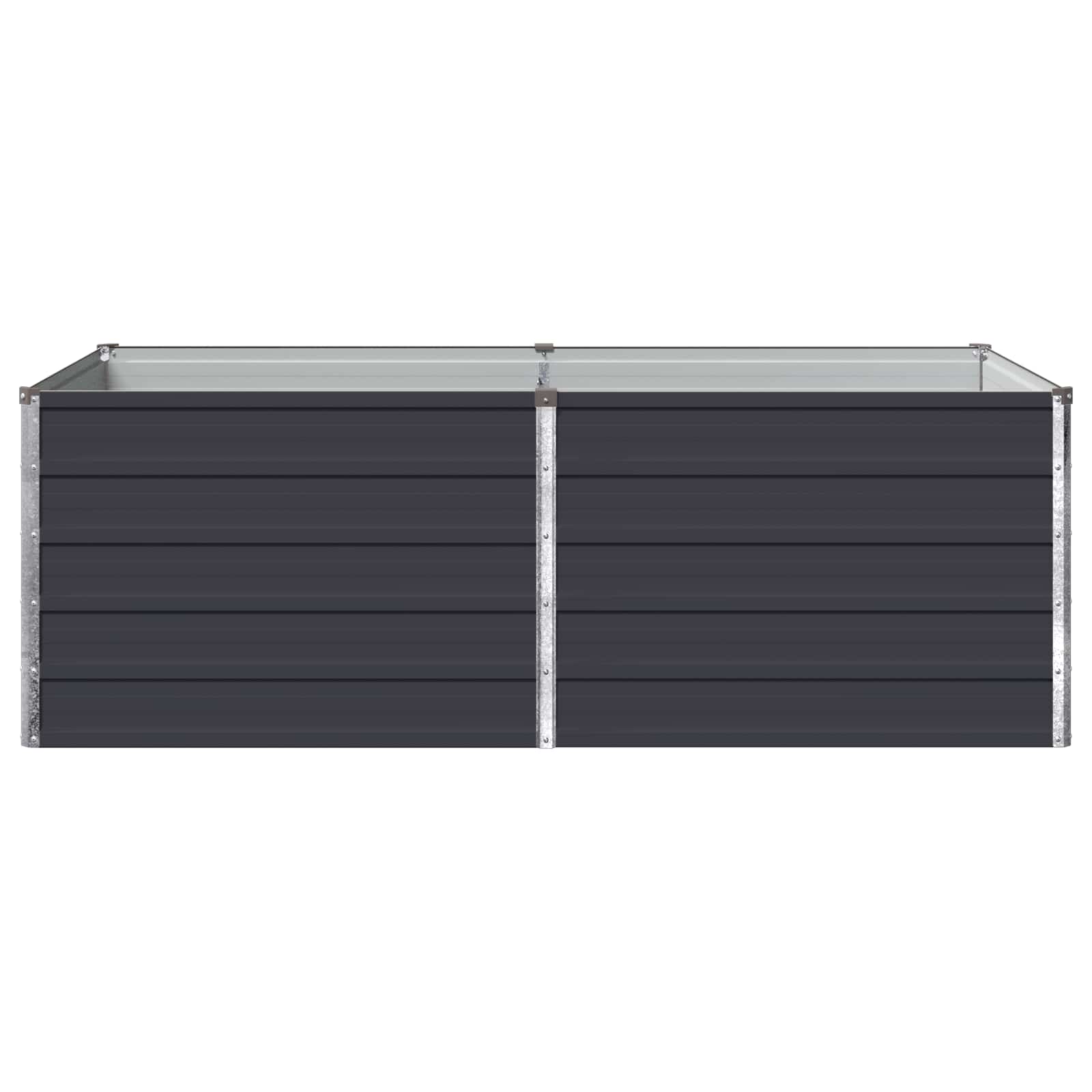 Υψωμένο Κρεβάτι Κήπου Ανθρακί 160 x 80 x 55 εκ.