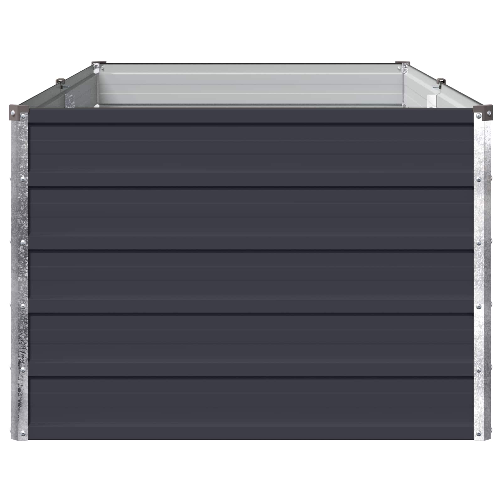 Υψωμένο Κρεβάτι Κήπου Ανθρακί 160 x 80 x 55 εκ.