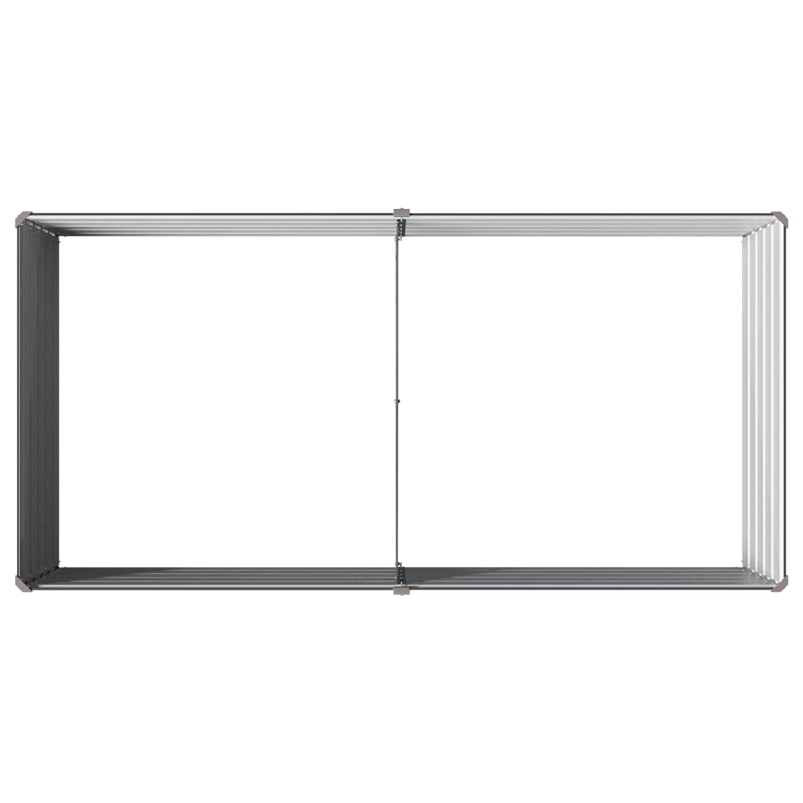 Υψωμένο Κρεβάτι Κήπου Ανθρακί 160 x 80 x 55 εκ.