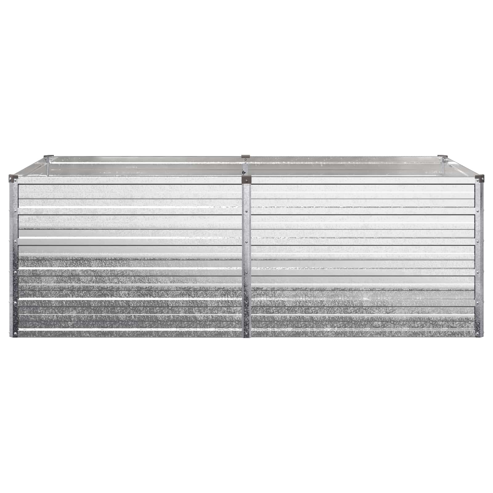 Υψωμένο Κρεβάτι Κήπου Ασημί 160 x 80 x 55 εκ. γαλβανισμένο