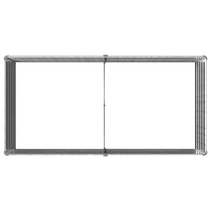 Υψωμένο Κρεβάτι Κήπου Ασημί 160 x 80 x 55 εκ. γαλβανισμένο