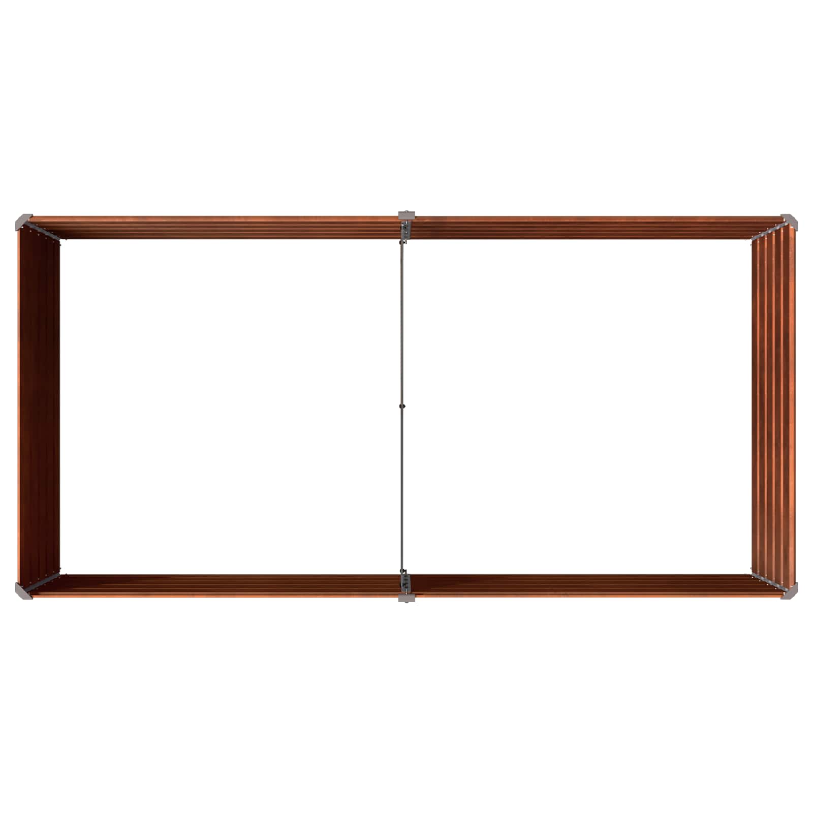 Υψωμένο Κρεβάτι Κήπου Σκ rusty 160 x 80 x 55 εκ. κοντόν