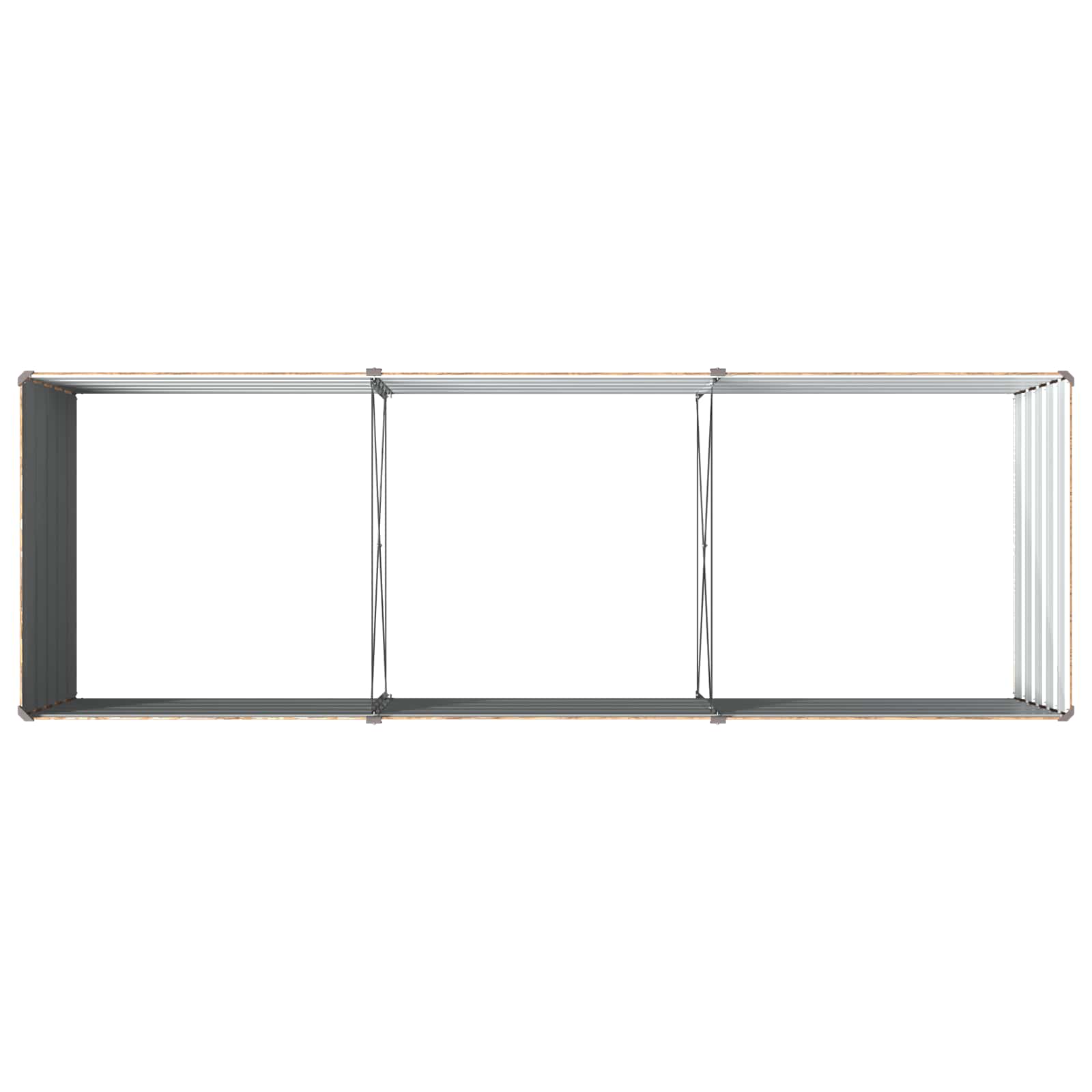 Υψωμένο Κρεβάτι Κήπου Ξύλινο Καφέ 240 x 80 x 55 εκ. - Pakobazaar