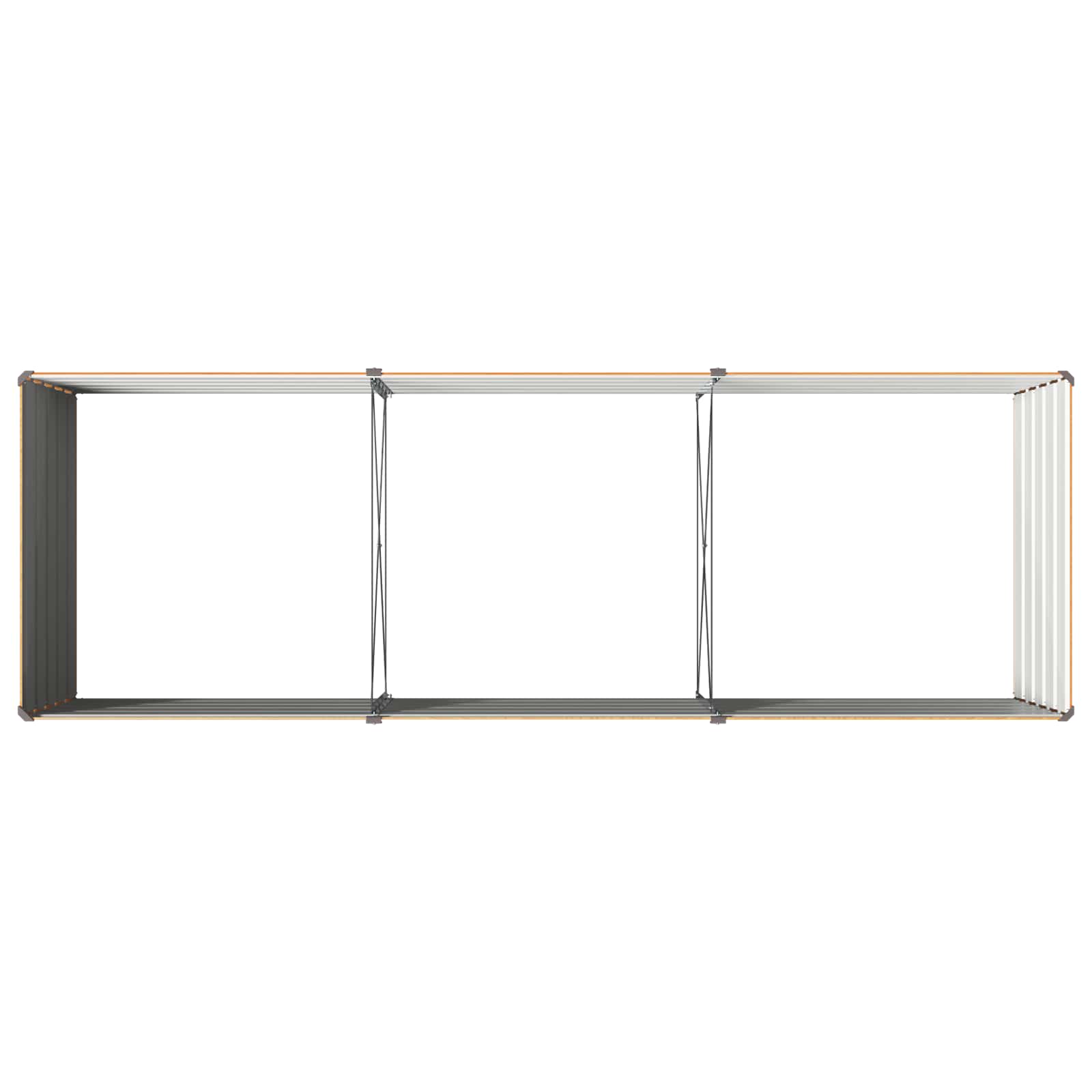 Υψωμένο Κρεβάτι Κήπου Φυσικό 240 x 80 x 55 εκ. - Pakobazaar